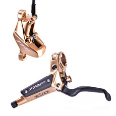 TRP TRP DH-R EVO HD-M846 Disc Brake and Lever - Rear Hydraulic Post Mount Gold