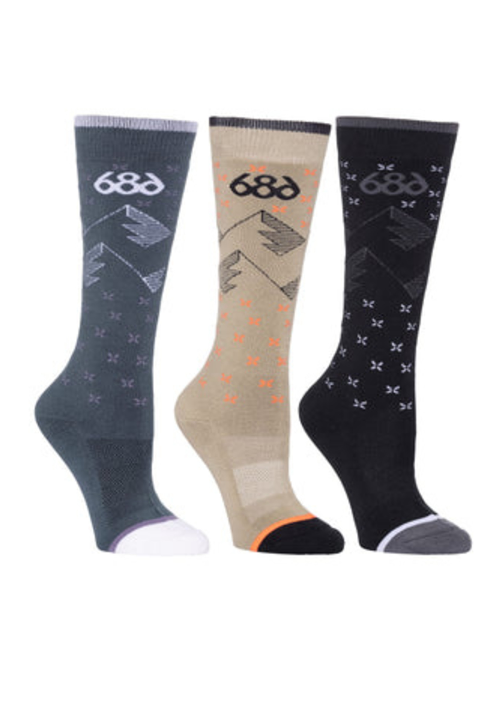 686 686 Womens Twilight Sock 3-Pack