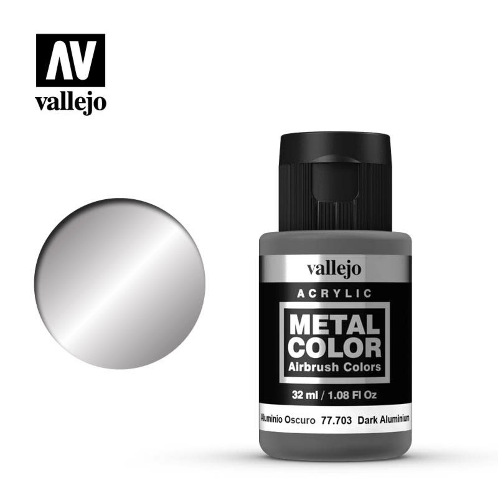 Vallejo VAL77703 Metal Color Dark Aluminum (32ml)