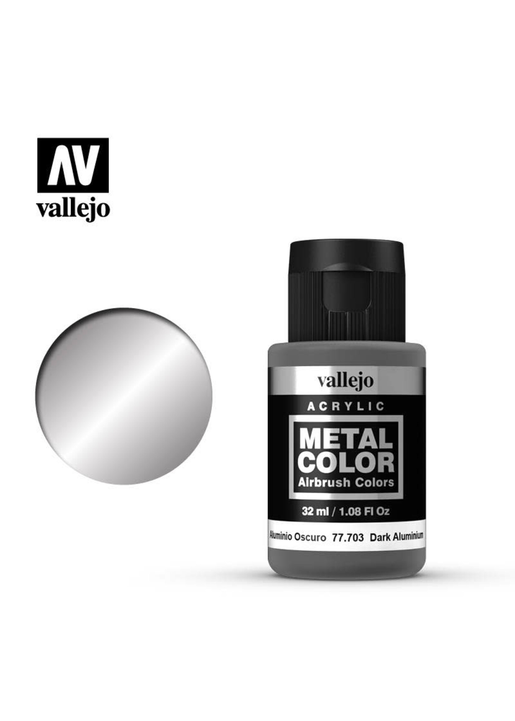 Vallejo VAL77703 Metal Color Dark Aluminum (32ml)