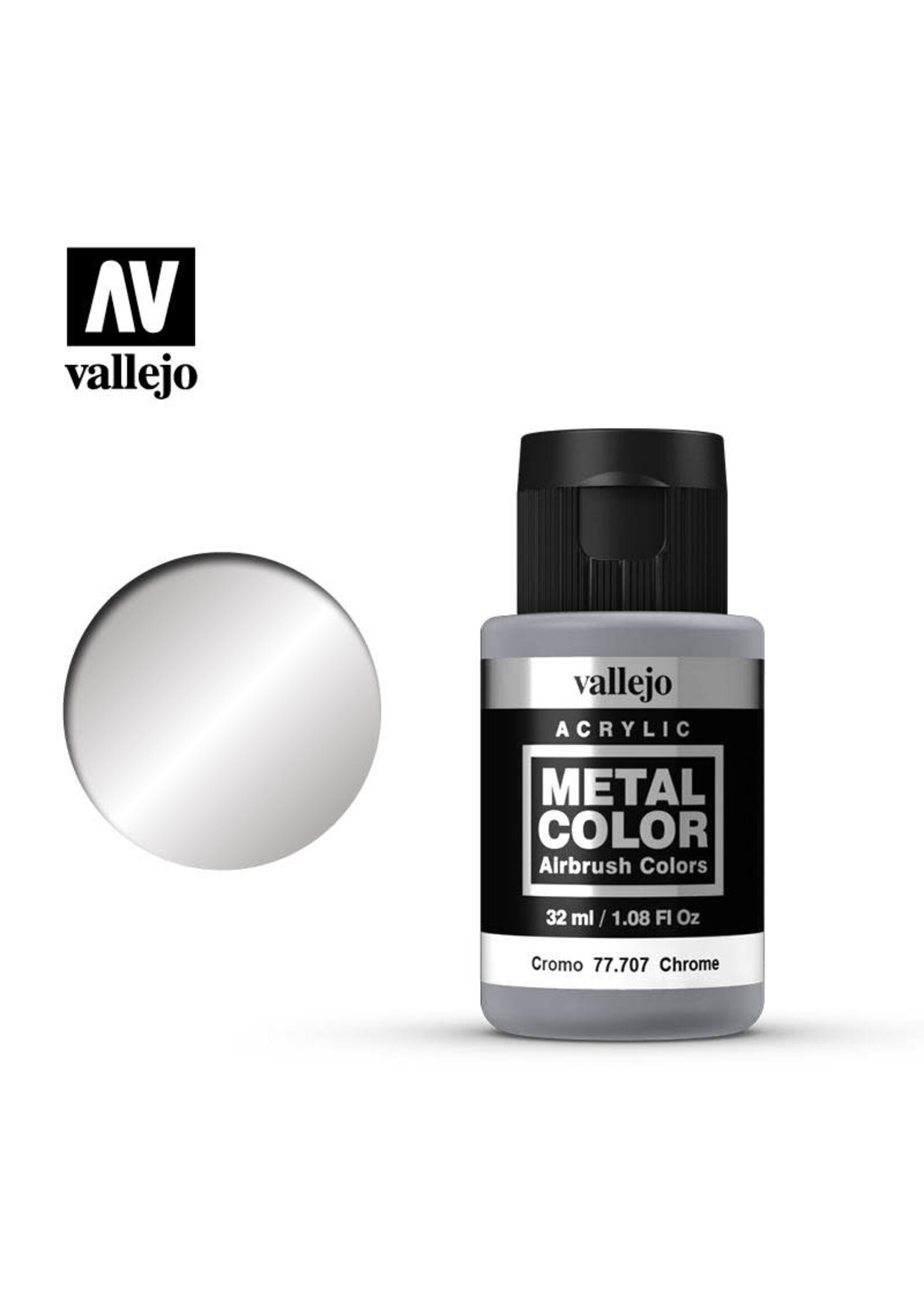 Vallejo VAL77707 Metal Color Chrome (32ml)