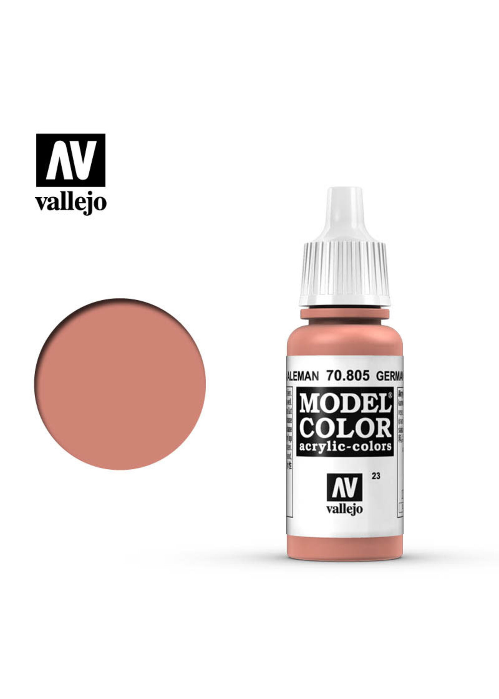 Vallejo 008VAL70805 Model Color German Orange (17ml)