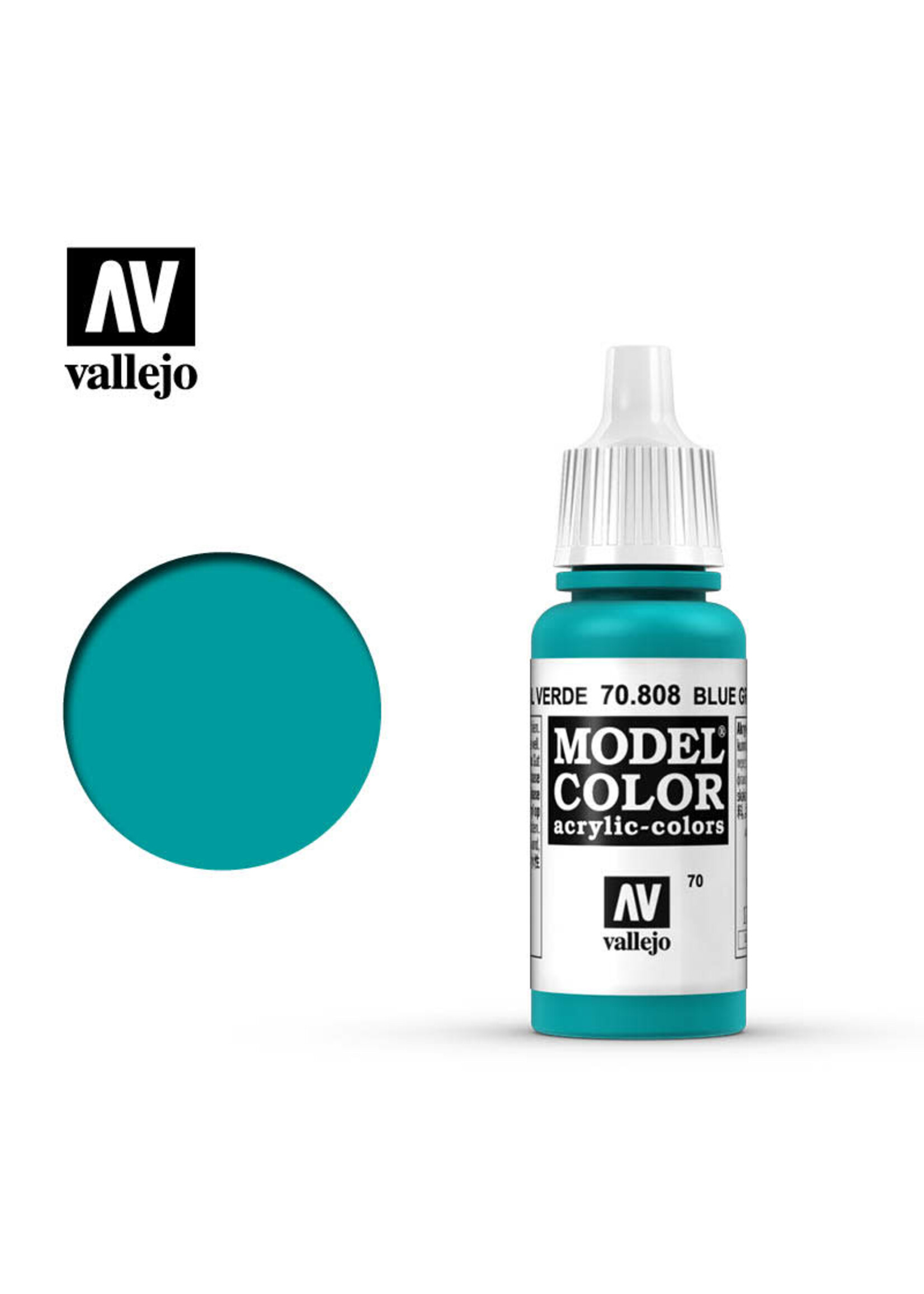 Vallejo 069VAL70808 Model Color Green Blue (17ml)