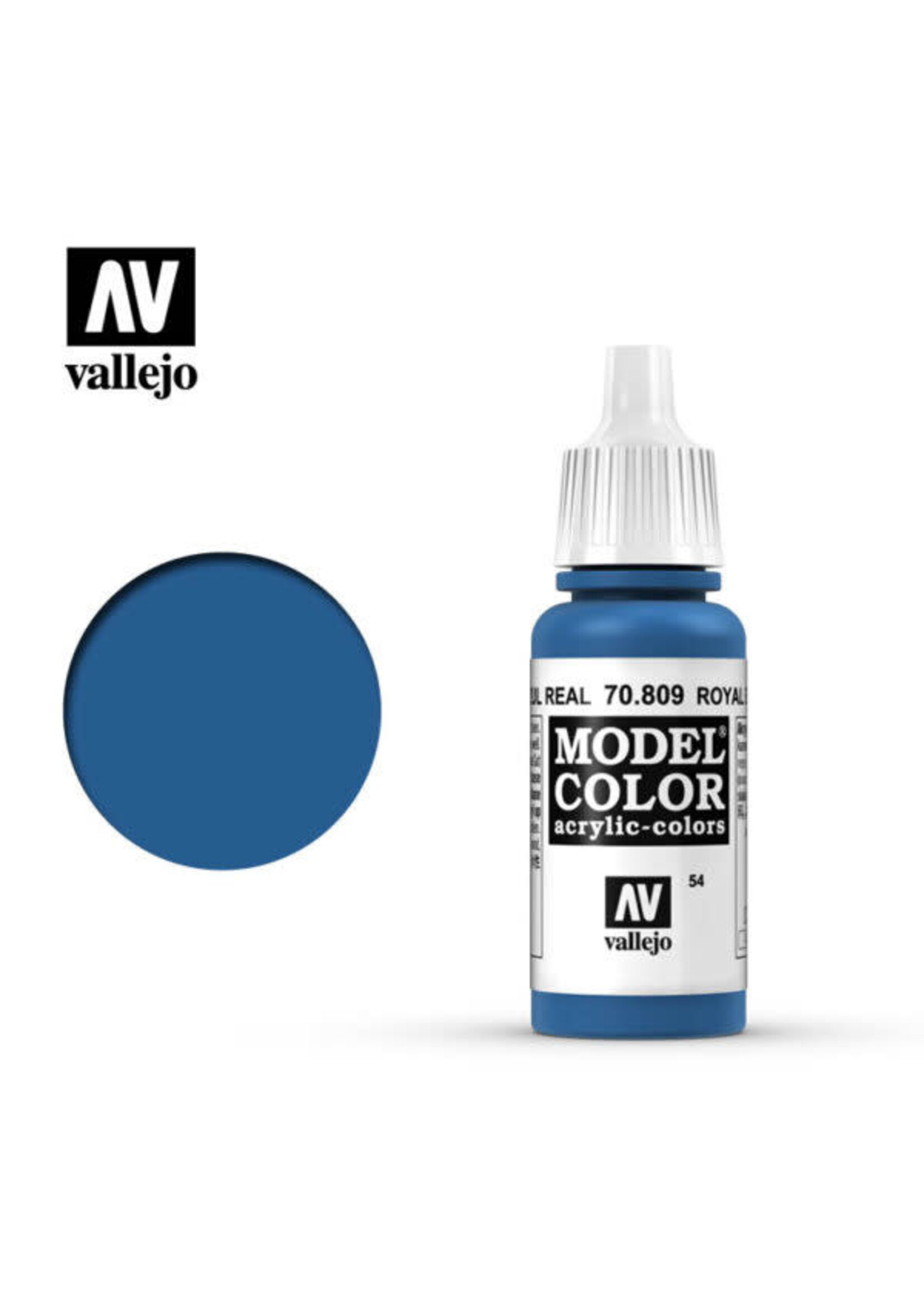Vallejo VAL70809 Model Color 054 Royal Blue (17ml)