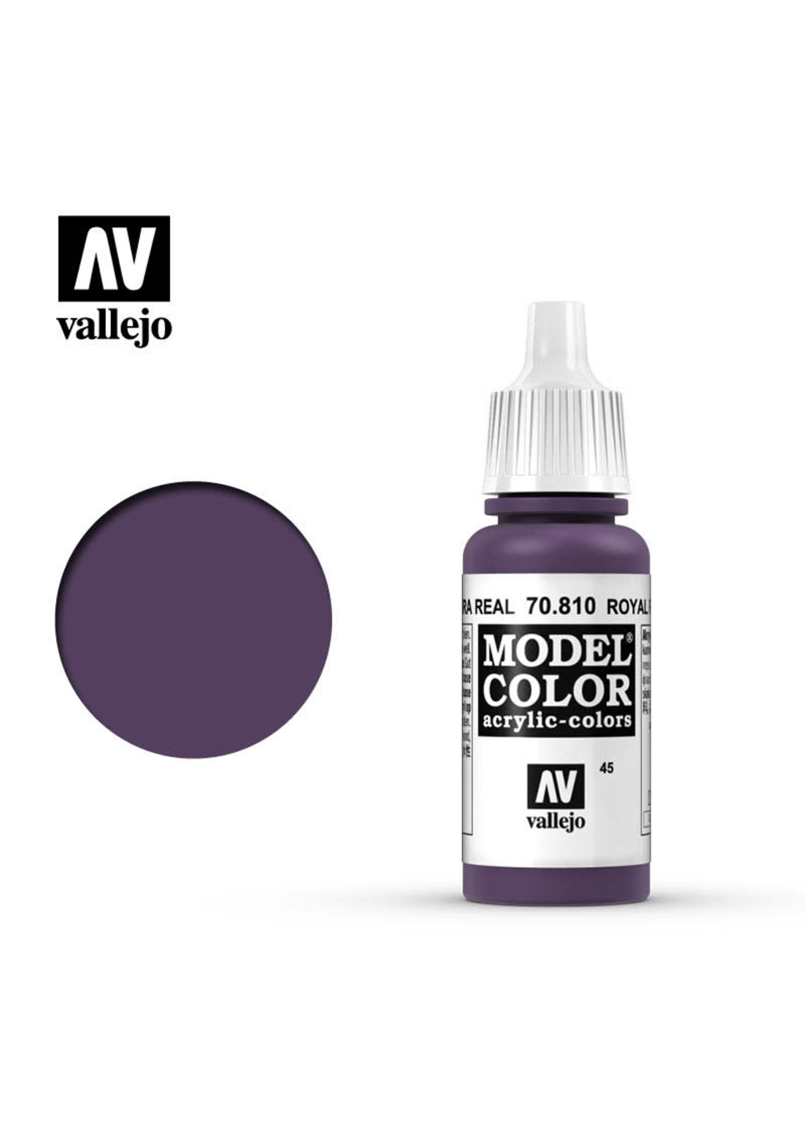Vallejo VAL70810 Model Color 045 Royal Purple (17ml)