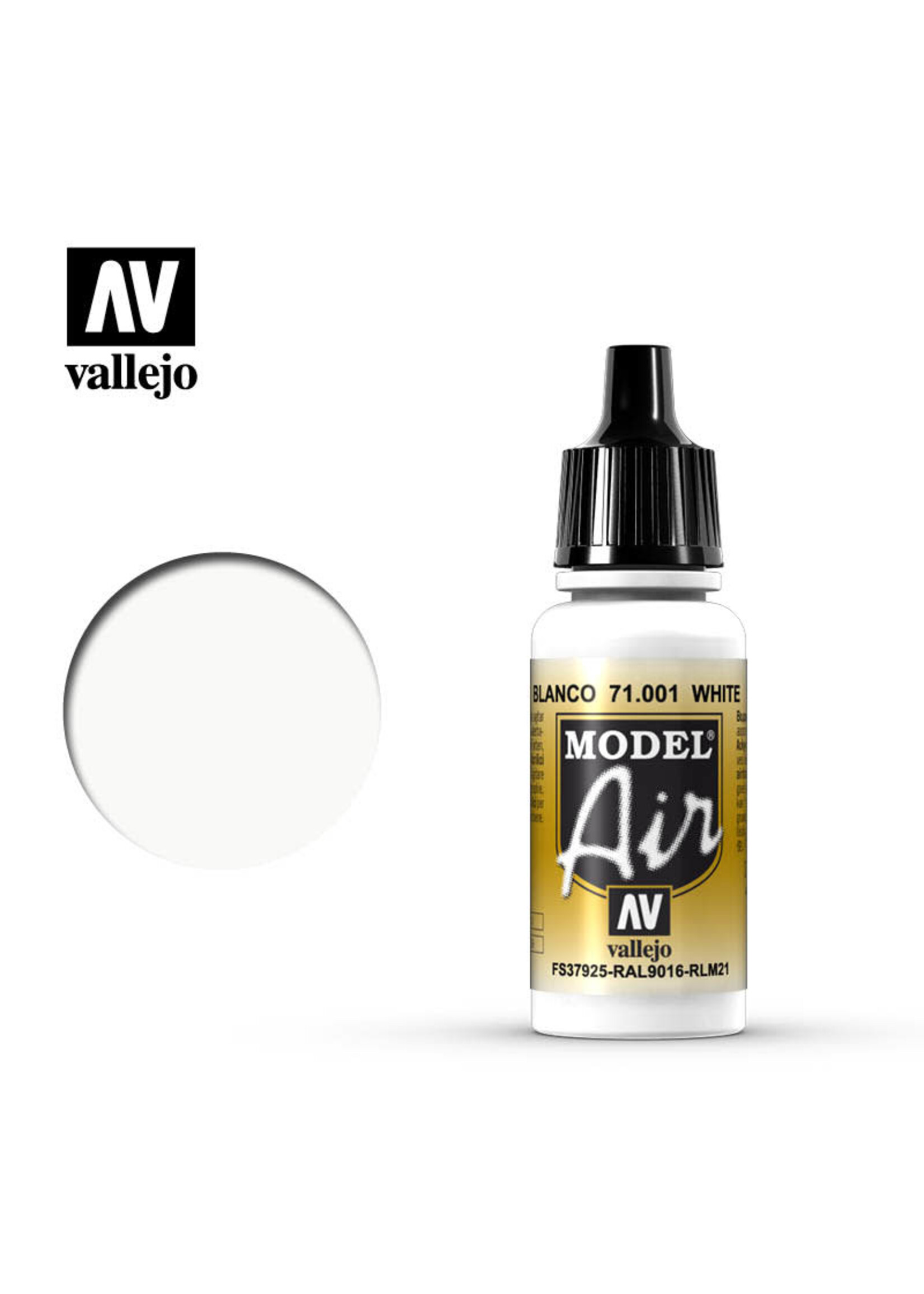 Vallejo VAL71001 Model Air White (17ml)