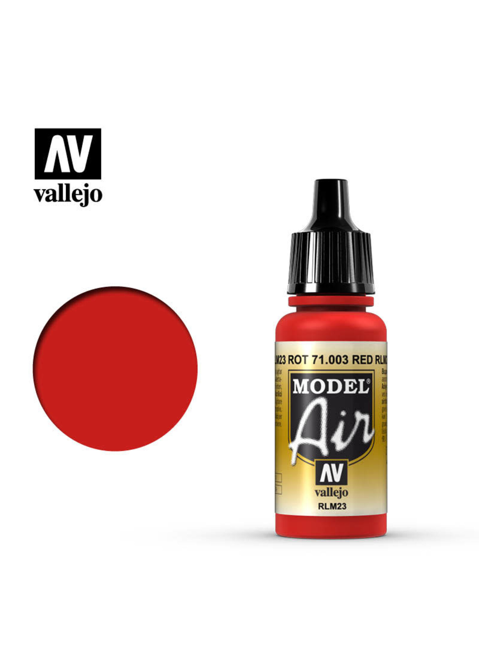 Vallejo VAL71003 Model Air Red (17ml)