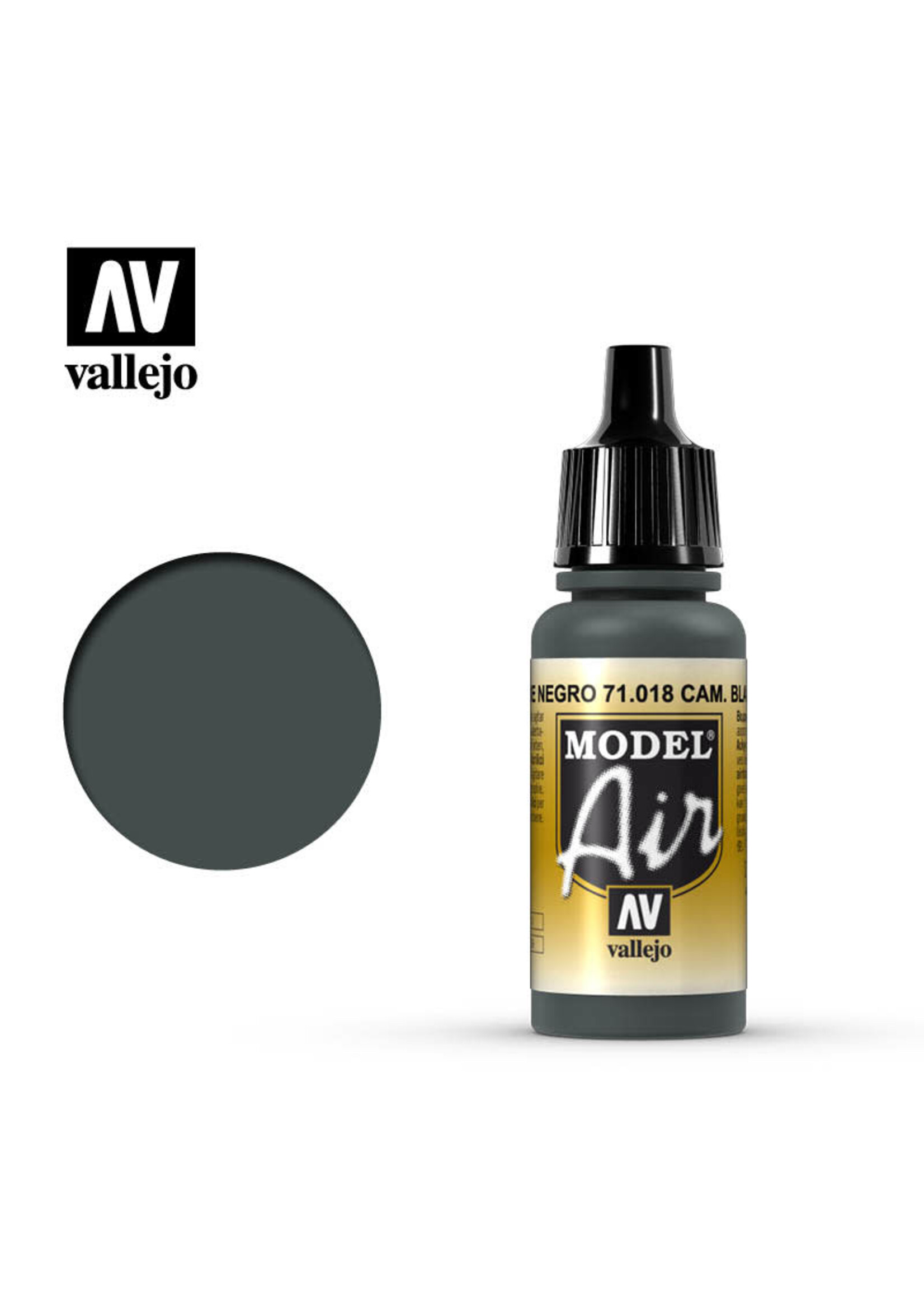 Vallejo VAL71018 Model Air Camoflauge Black Green (17ml)