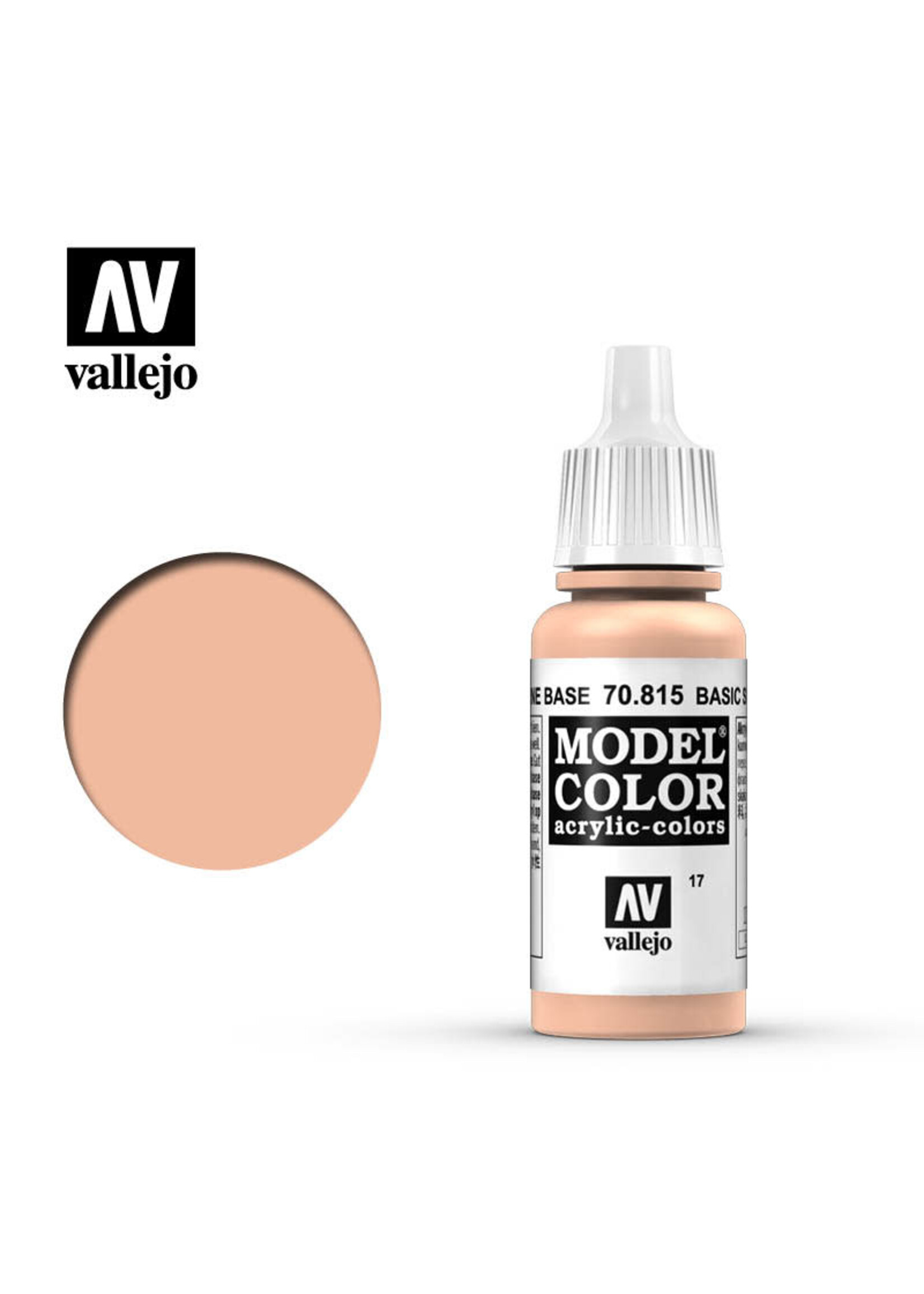Vallejo VAL70815 Model Color 017 Basic Skin Tone (17ml)