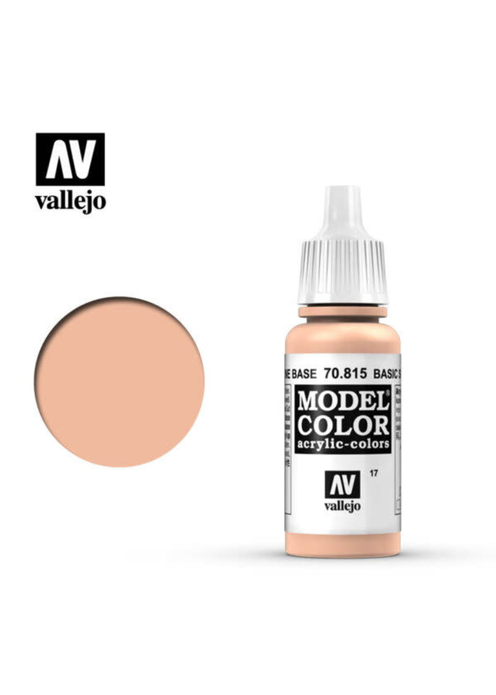 Vallejo VAL70815 Model Color 017 Basic Skin Tone (17ml)