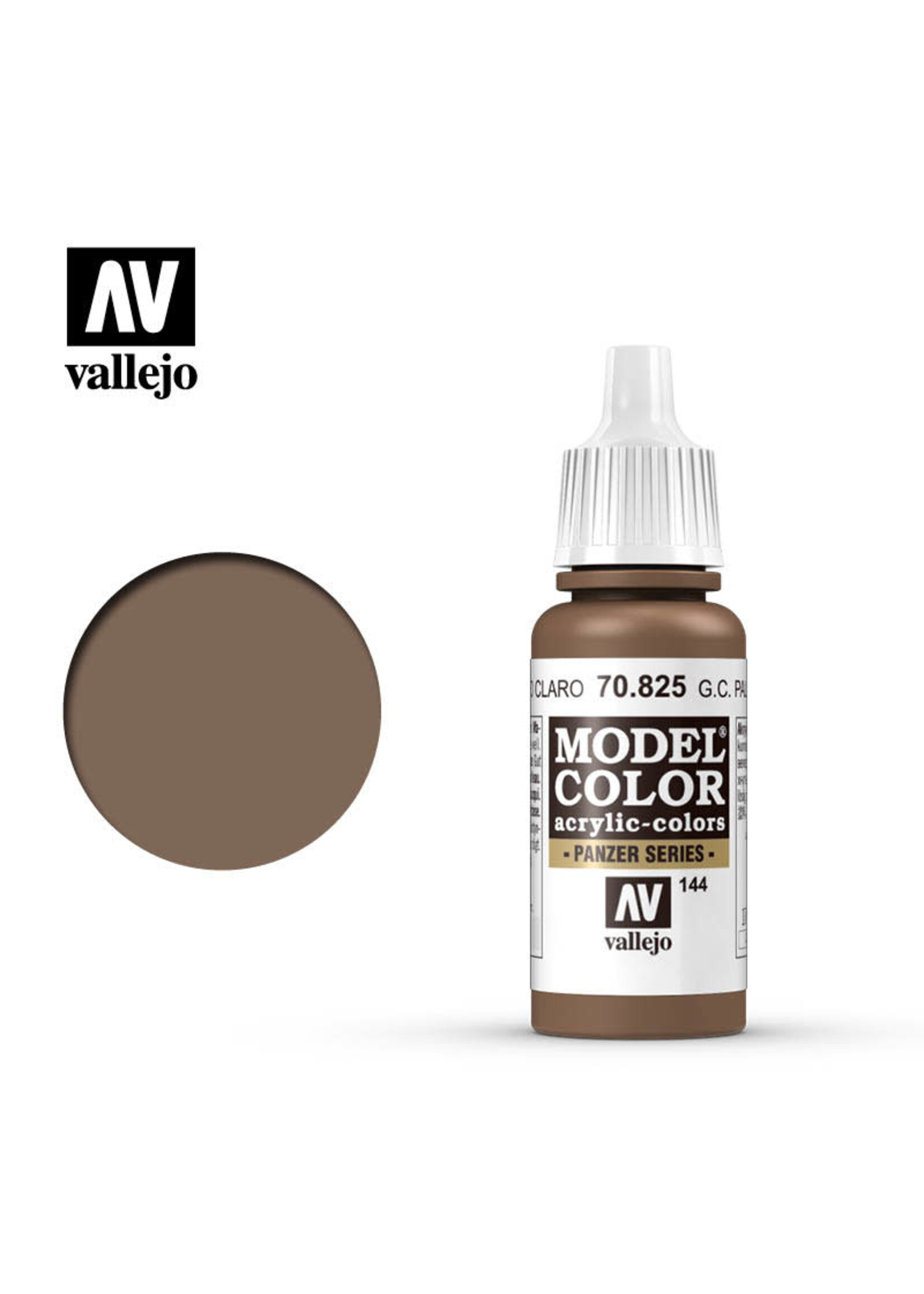 Vallejo VAL70825 Model Color 144 SS Camouflage Pale Brown (17ml)