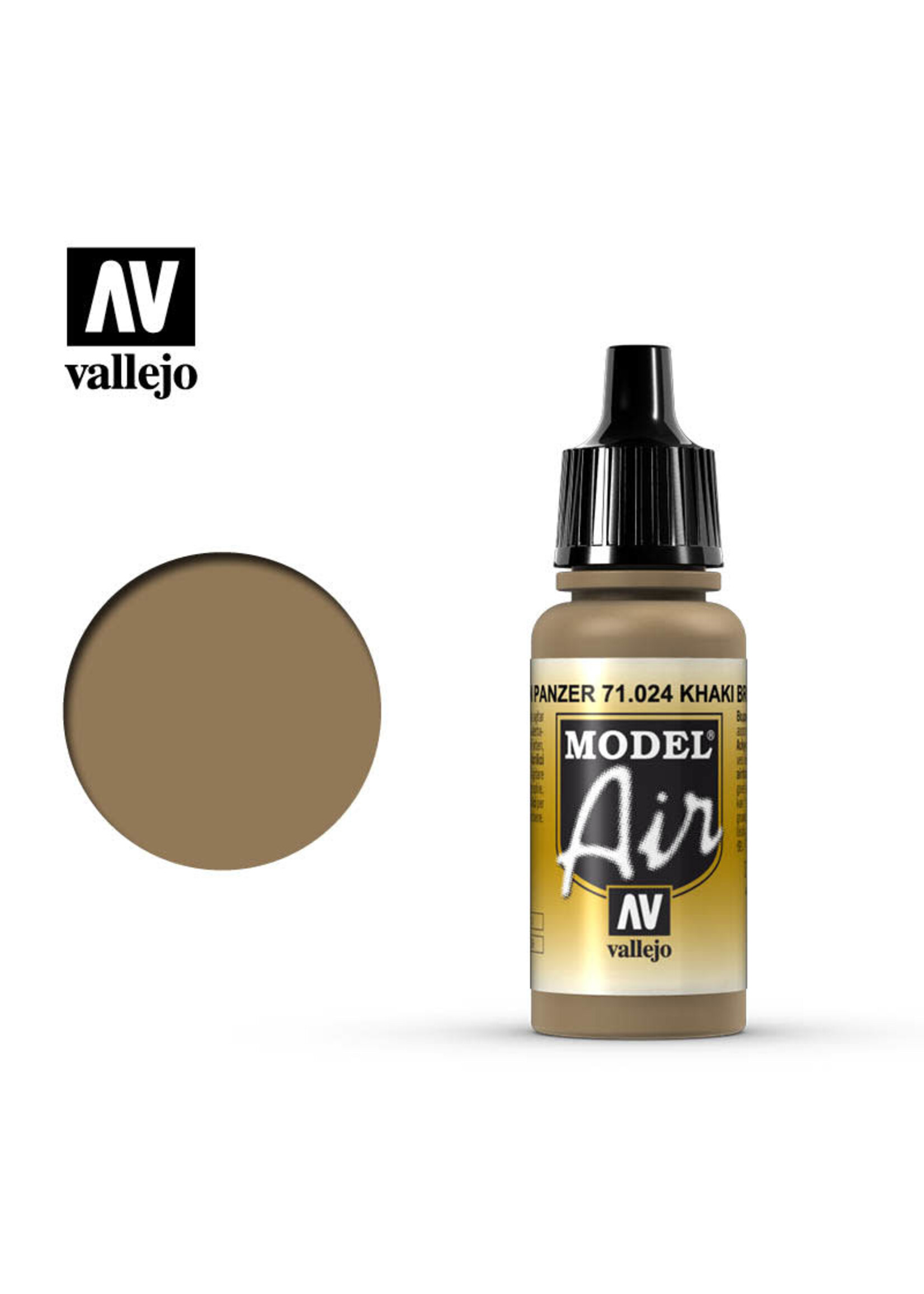 Vallejo VAL71024 Model Air Khaki Brown (17ml)