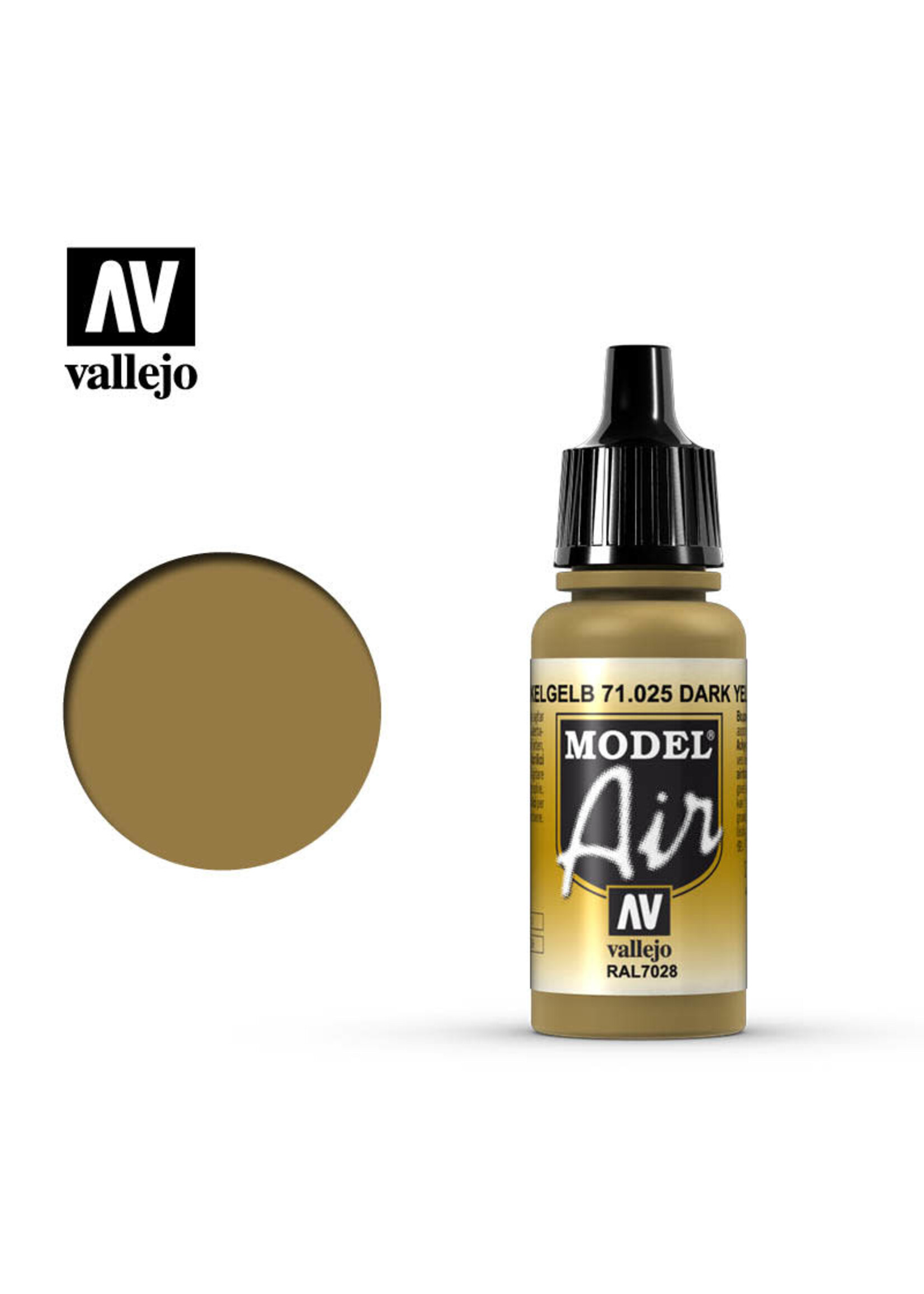 Vallejo VAL71025 Model Air  Dark Yellow (17ml)