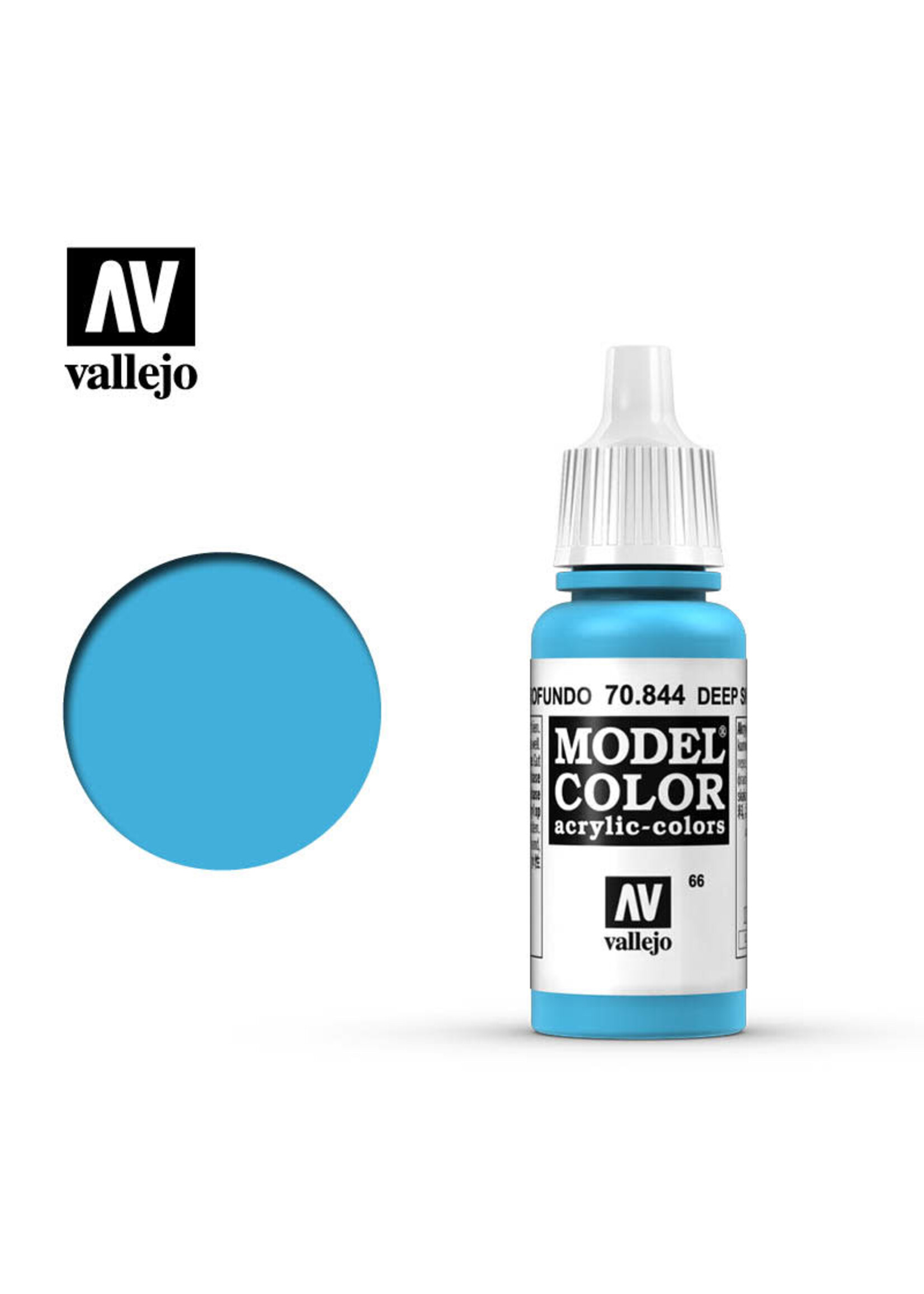 Vallejo VAL70844 Model Color 066 Deep Sky Blue (17ml)