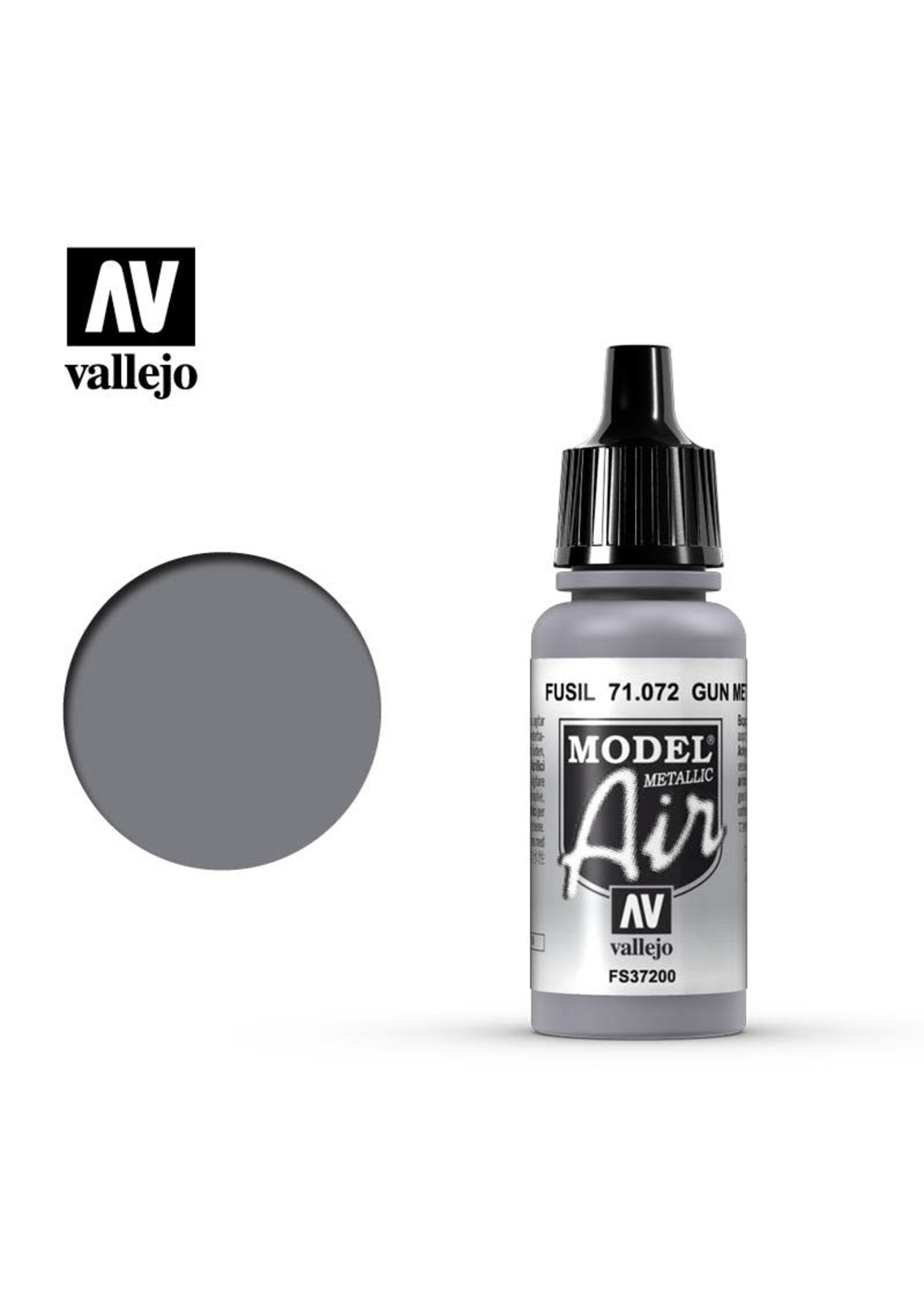 Vallejo VAL71072 Model Air Gun Metal Metallic (17ml)