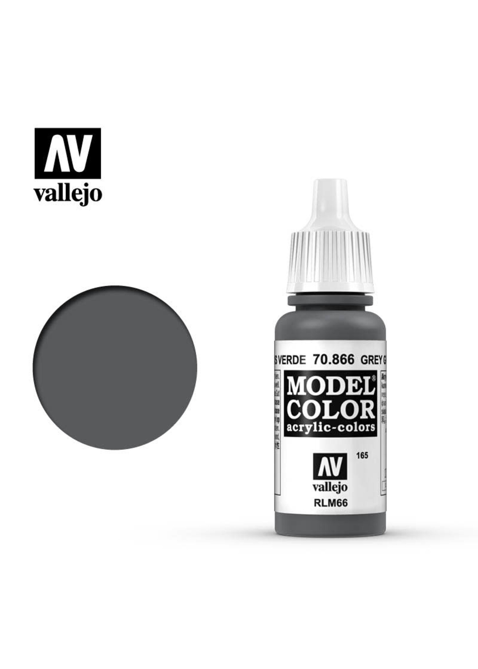Vallejo 184VAL70866 Model Color Grey Green (17ml)