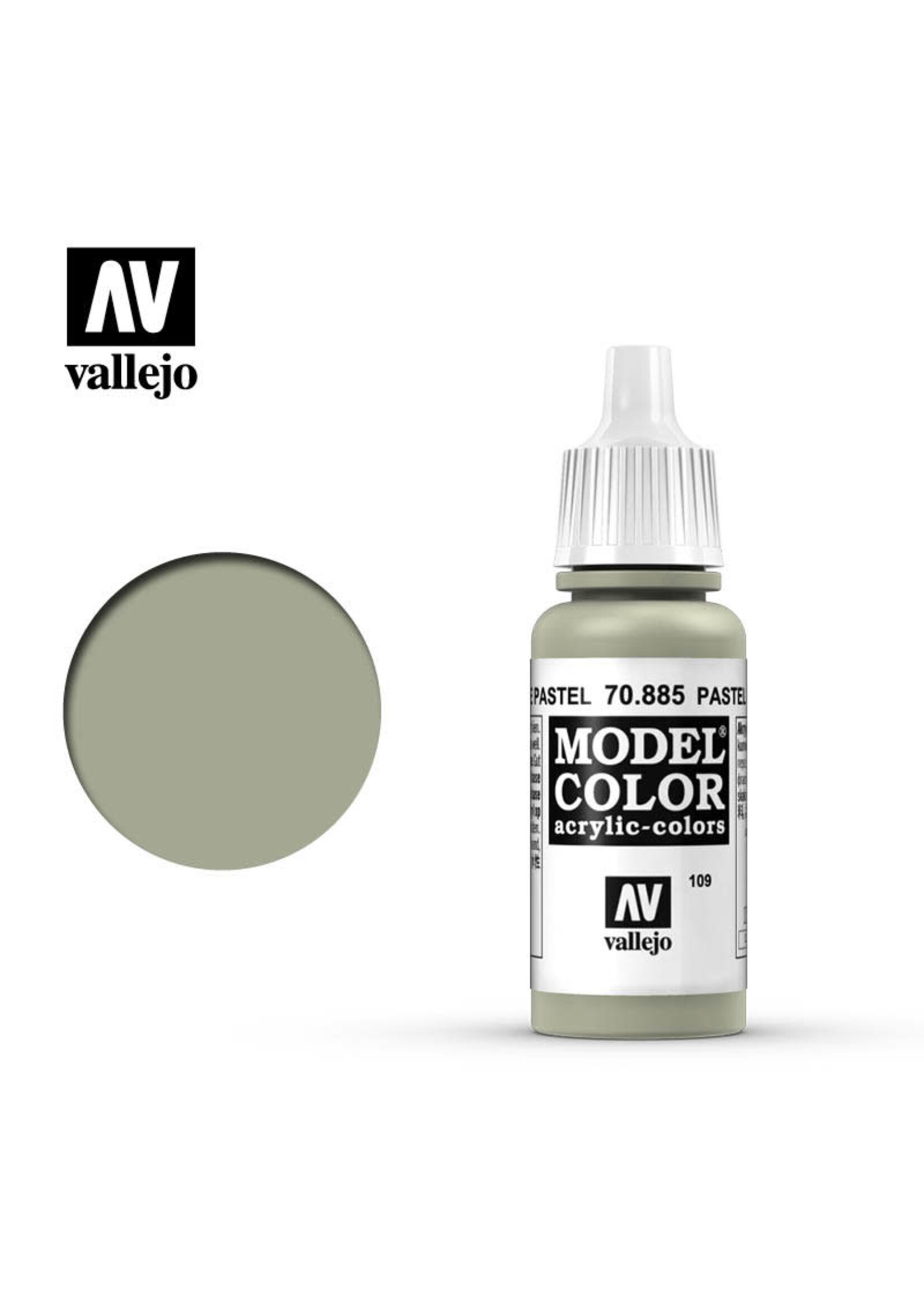 Vallejo VAL70885 Model Color 109 Pastel Green (17ml)
