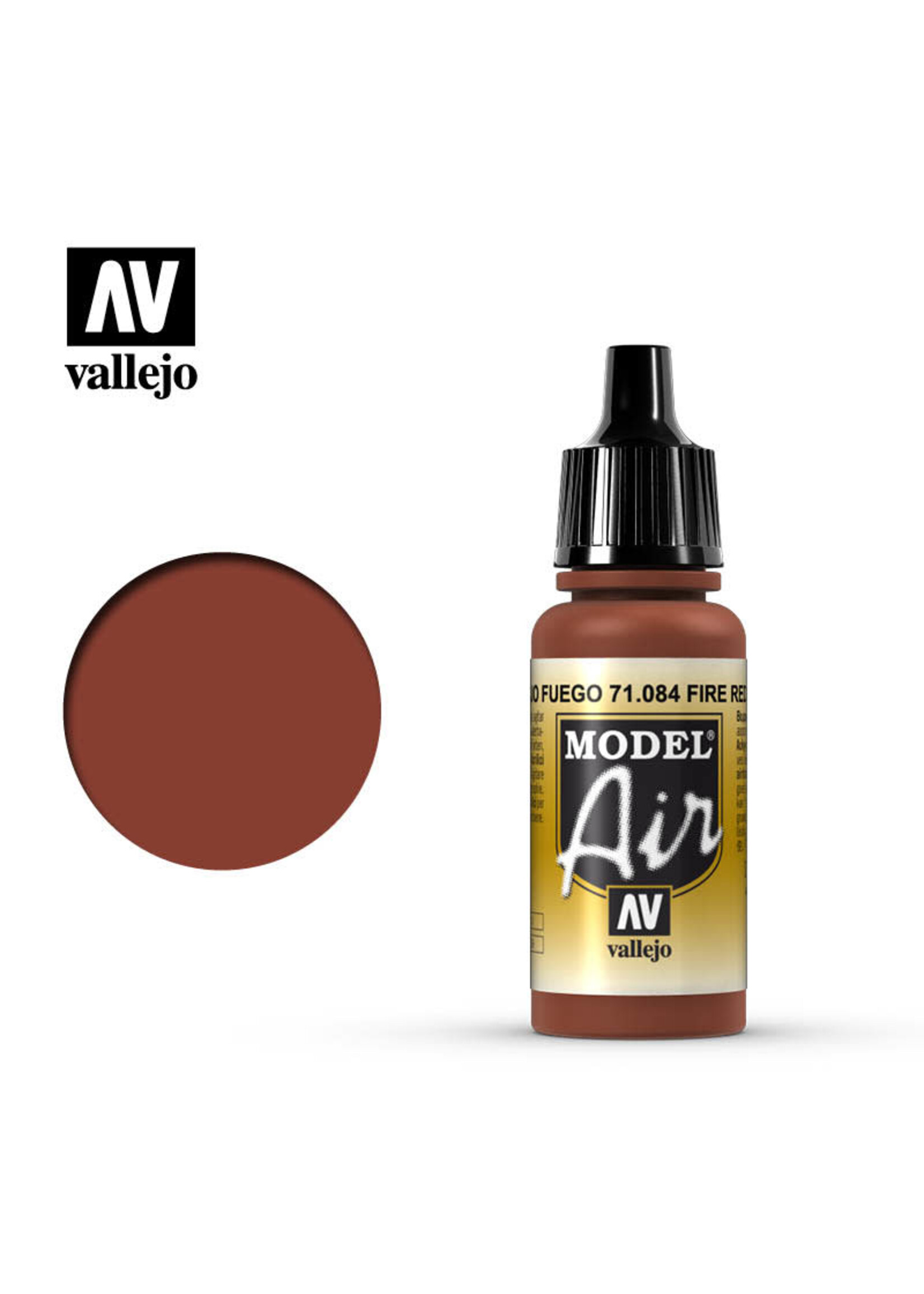 Vallejo VAL71084 Model Air Fire Red (17ml)
