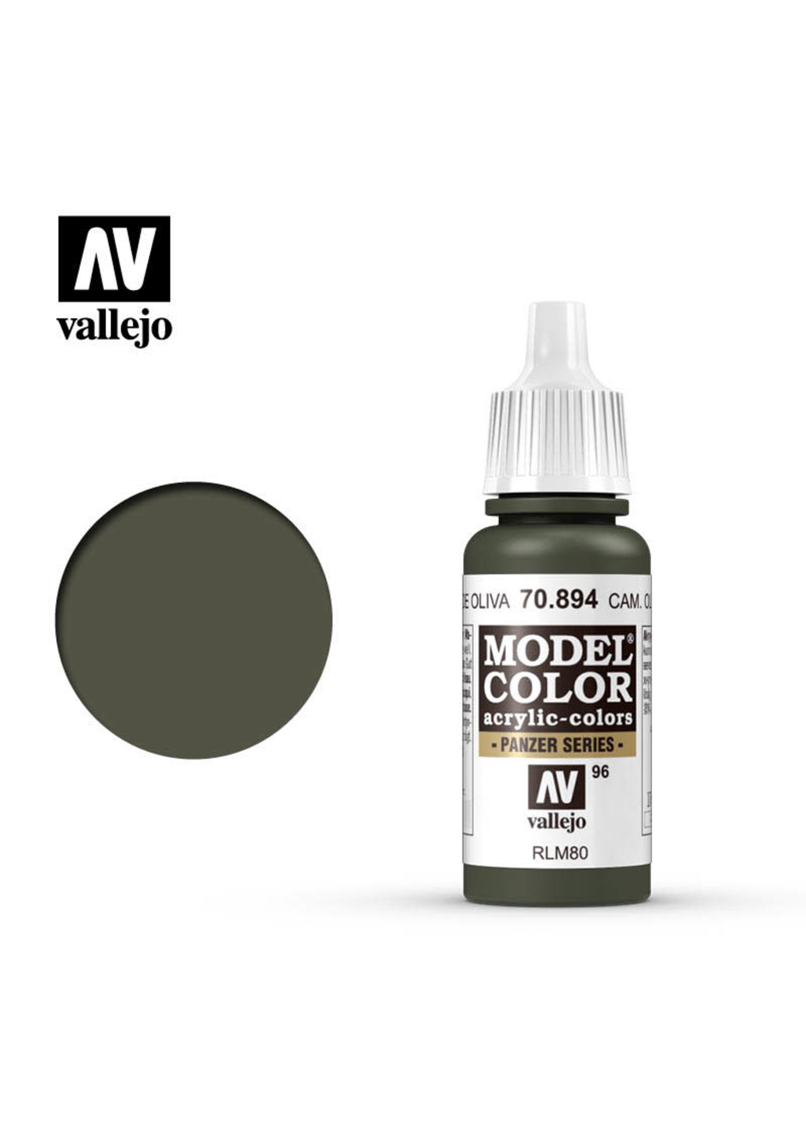 Vallejo 108VAL70894 Model Color Russian Green (17ml)