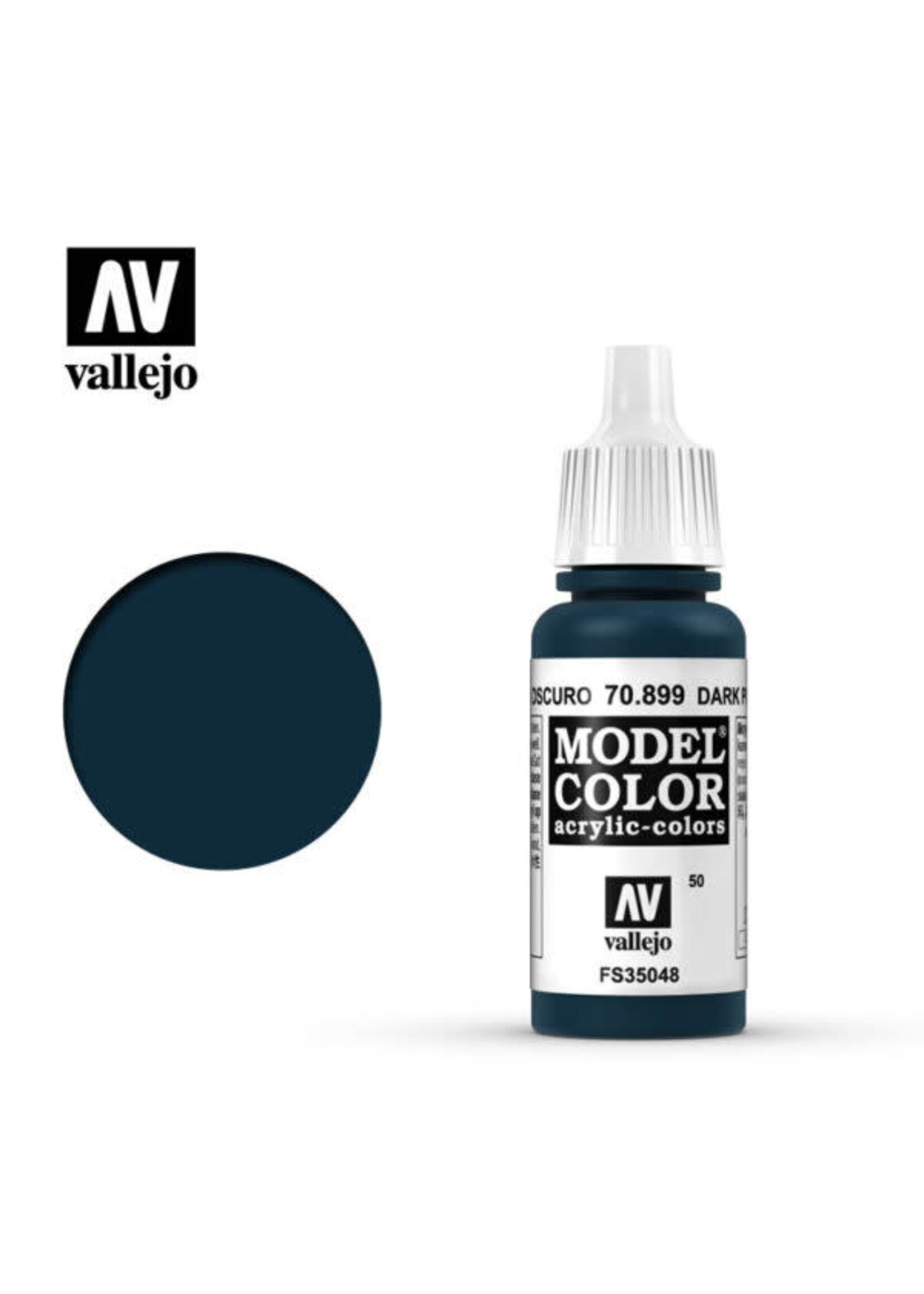 Vallejo 057VAL70899 Model Color Dark Prussian Blue (17ml)
