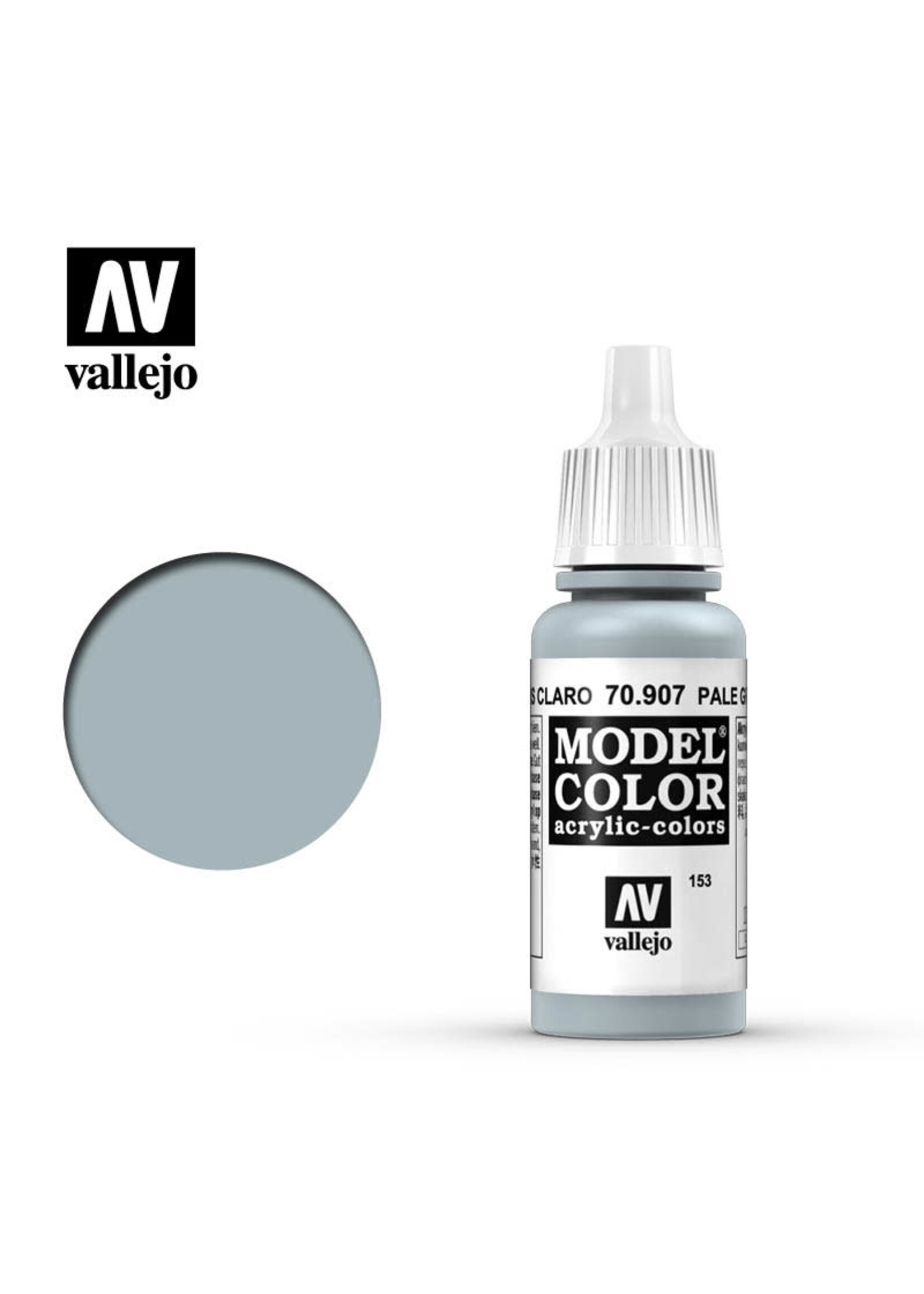 Vallejo VAL70907 Model Color Pale Blue Grey (17ml)