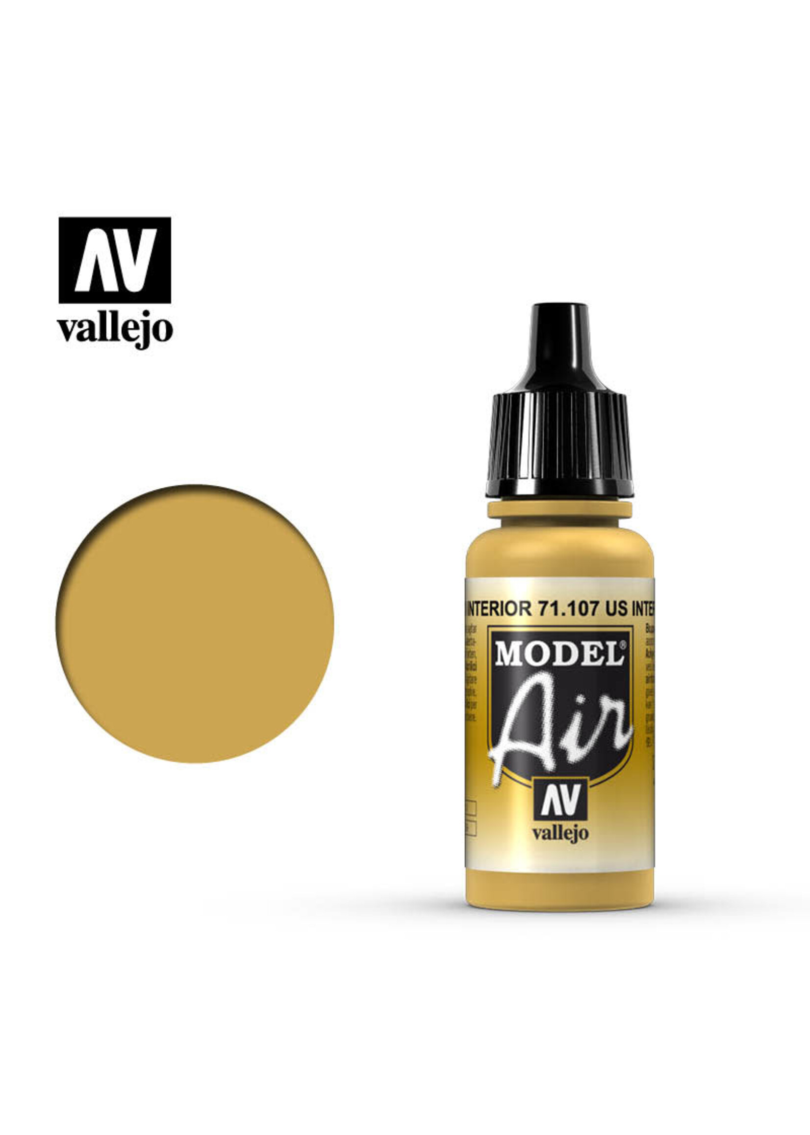 Vallejo VAL71107 Model Air US Interior Yellow (17ml)
