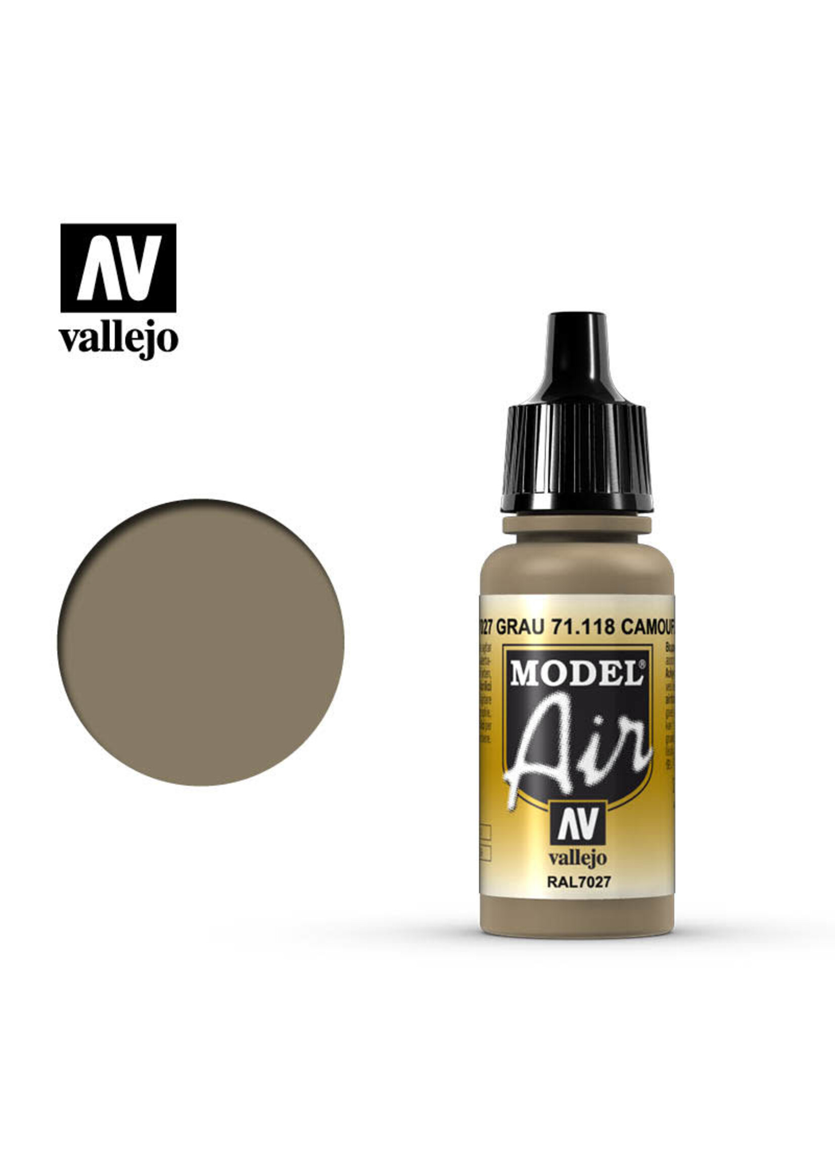 Vallejo VAL71118 Model Air Camouflage Grey (17ml)