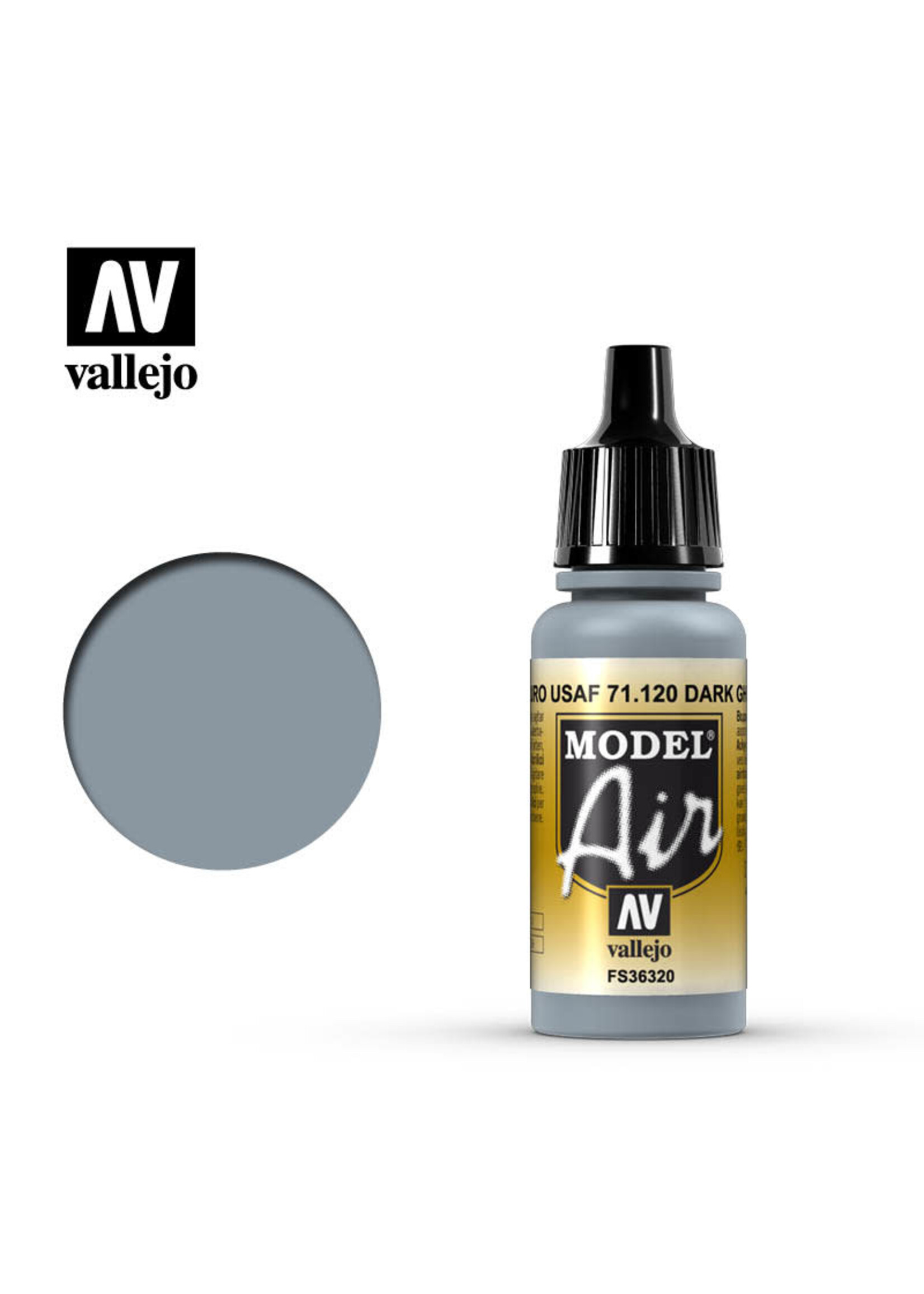 Vallejo VAL71120 Model Air Dark Ghost Gray (17ml)