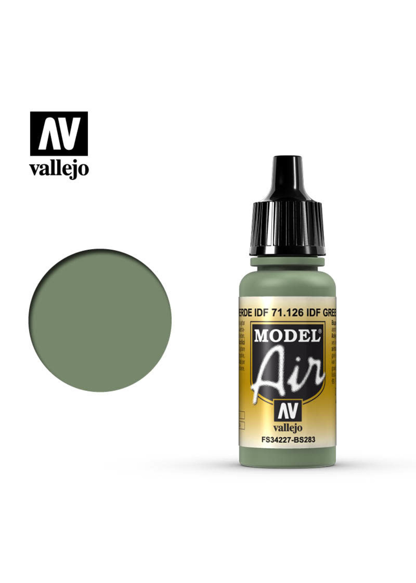 Vallejo VAL71126 Model Air IDF/IAF Green (17ml)