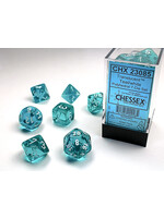 Chessex ***Dice RPG 23085 7pc Translucent Teal/White