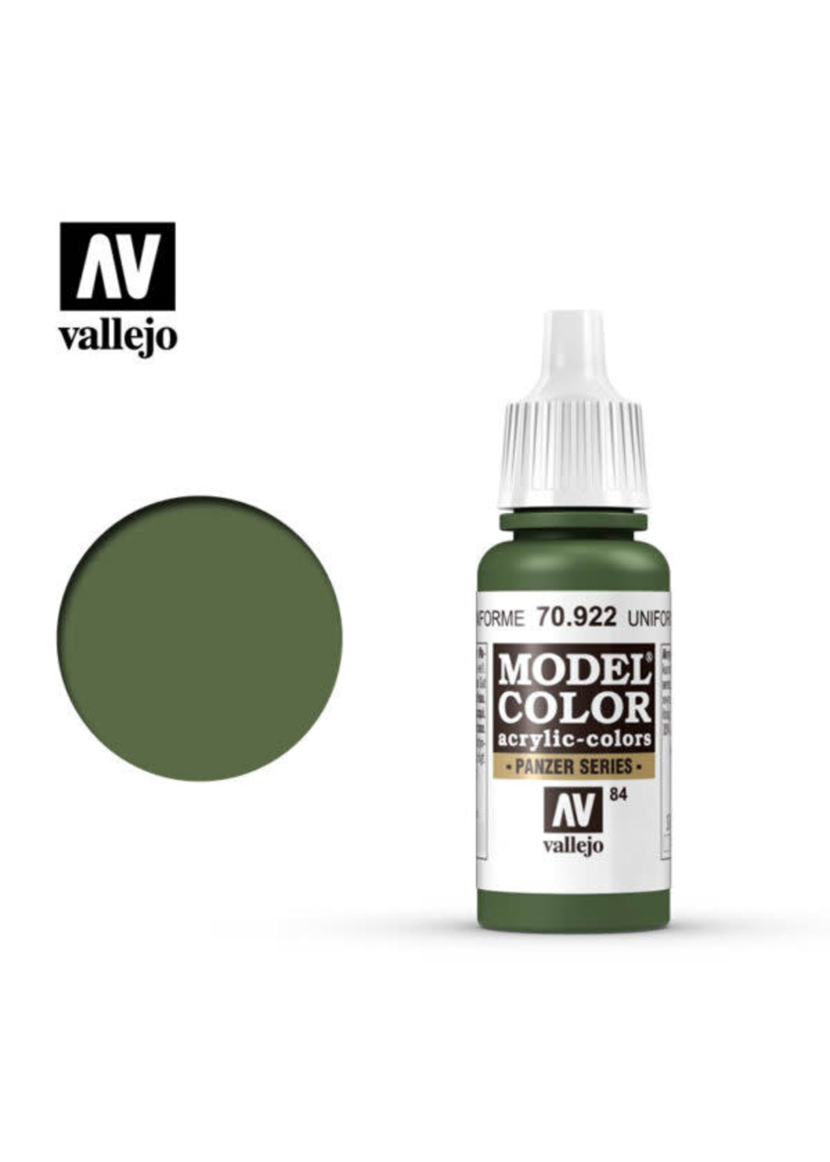 Vallejo VAL70922 Model Color 084 US Uniform (17ml)