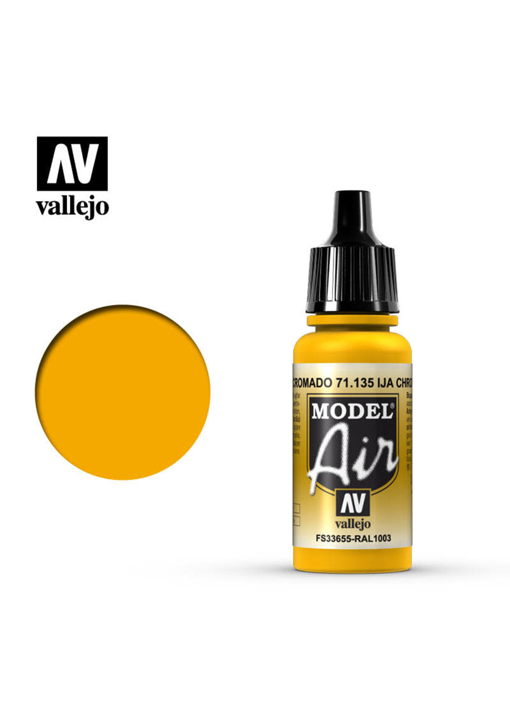 Vallejo VAL71135 Model Air IJA Chrome Yellow (17ml)