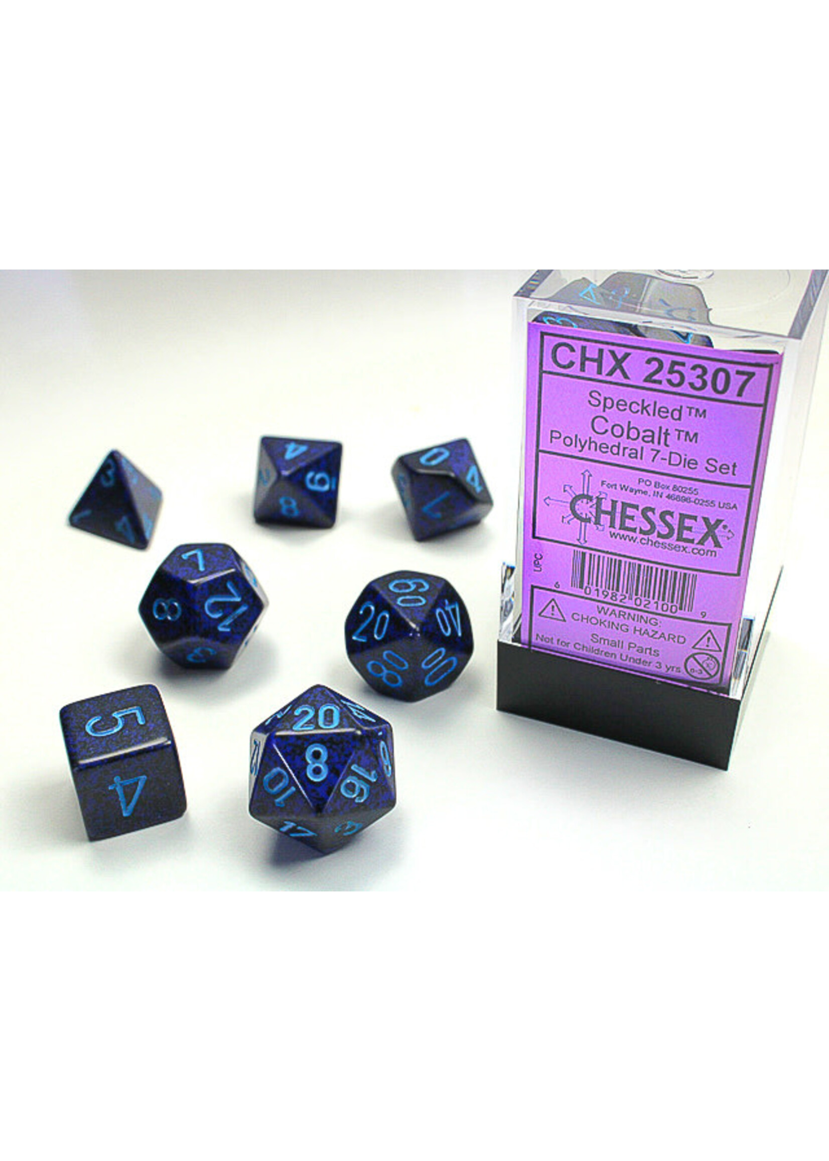 Chessex Dice RPG 25307 7pc Speckled Cobalt