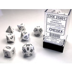 Chessex Dice RPG 25401 7pc Opaque White/Black