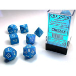 Chessex Dice RPG 25416 7pc Opaque Light Blue/White