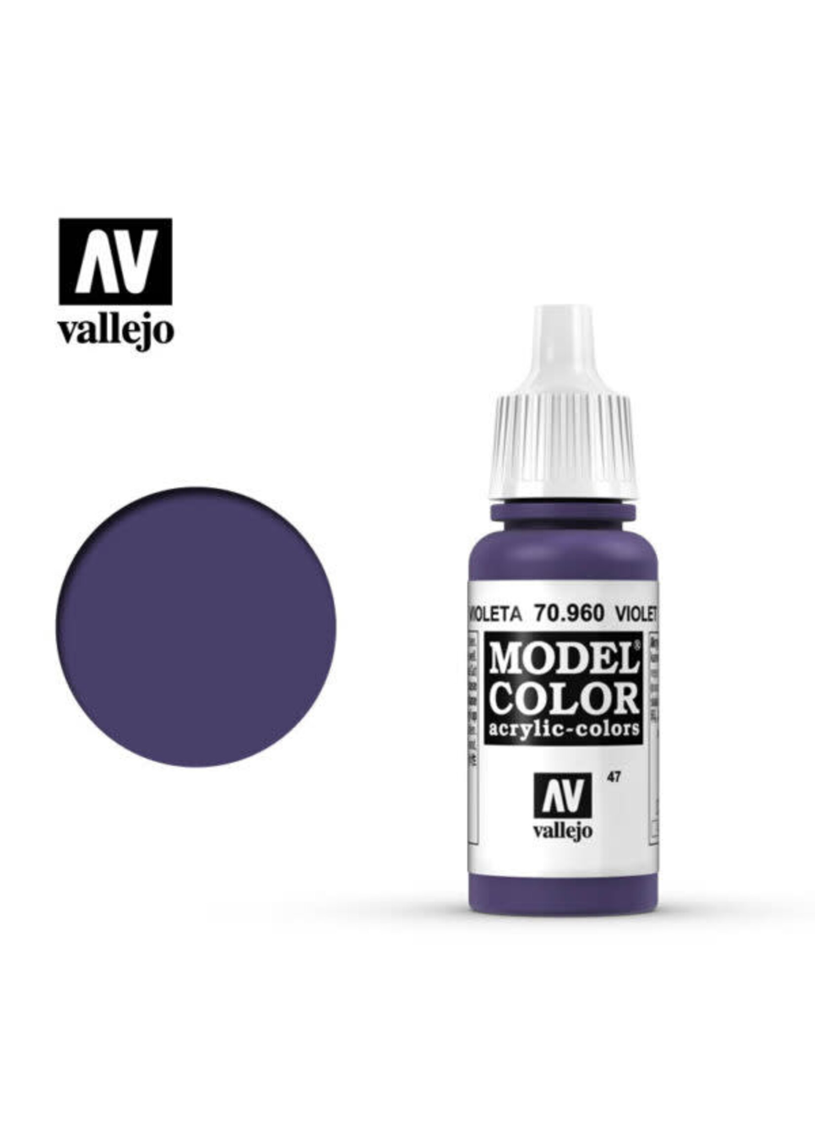 Vallejo 053VAL70960 Model Color Violet (17ml)