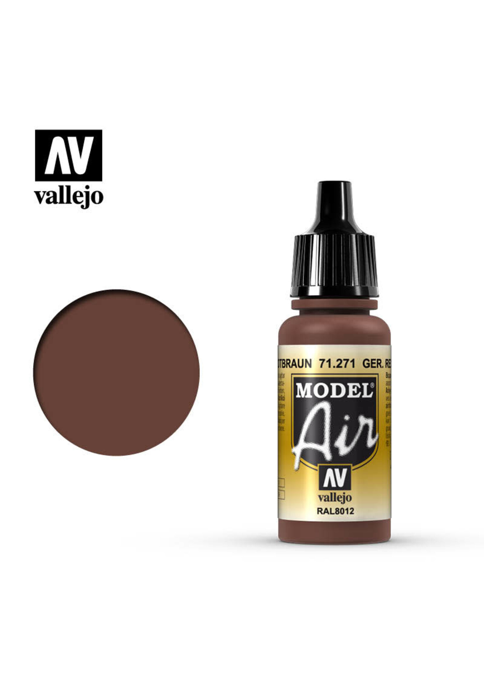 Vallejo VAL71271 Model Air German Red Brown (17ml)