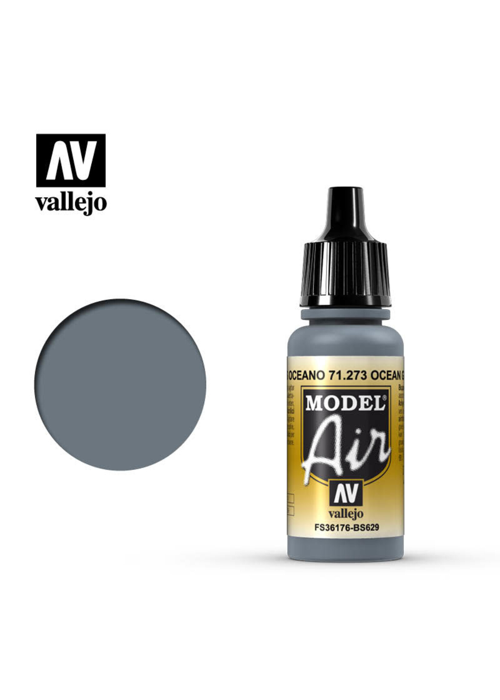 Vallejo VAL71273 Model Air Ocean Grey (17ml)