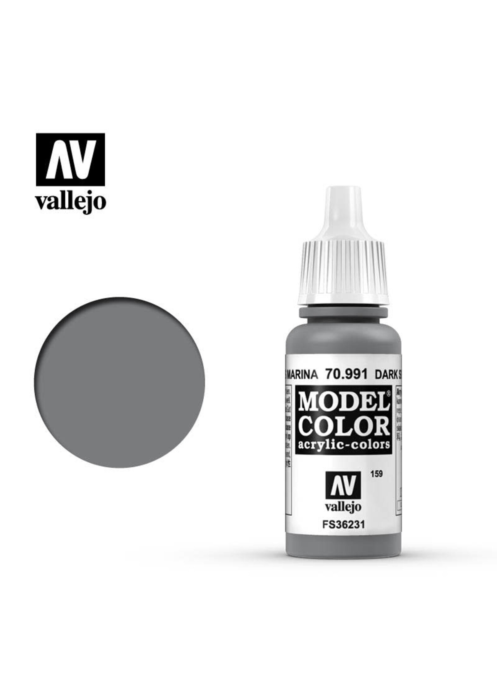 Vallejo VAL70991 Model Color 159 Dark Sea Grey (17ml)