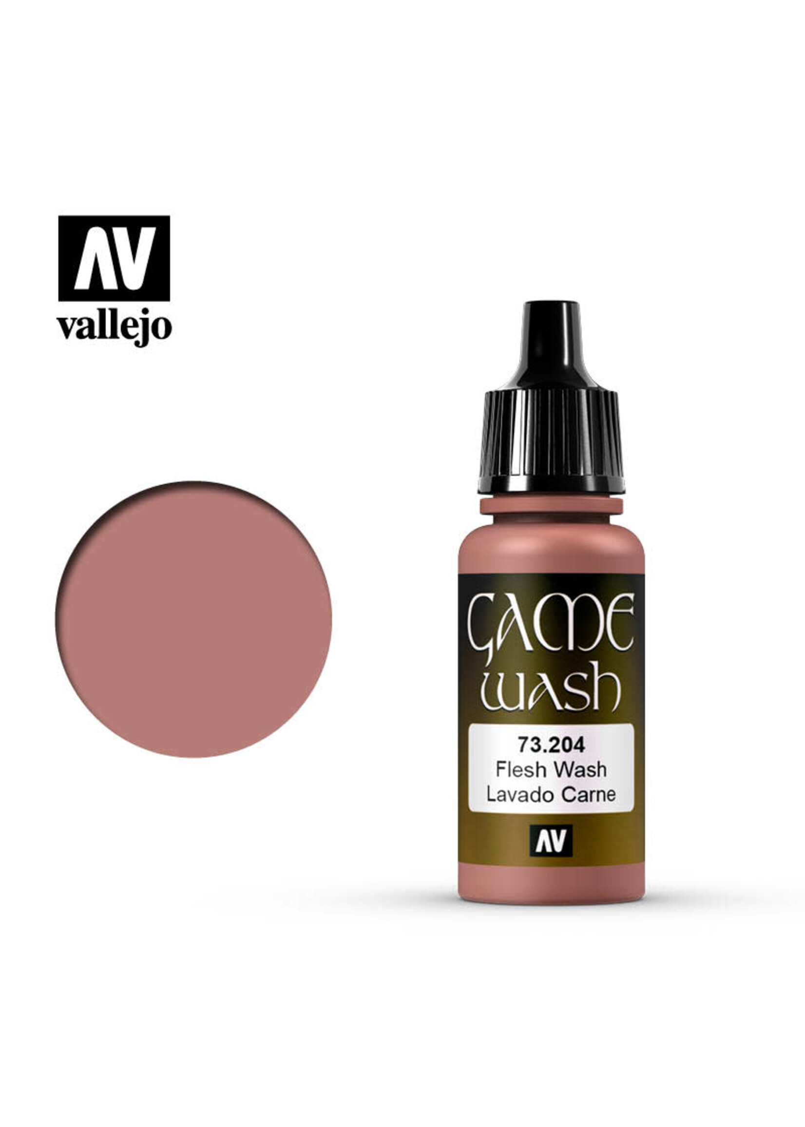 Vallejo 082VAL73204 Game Color Wash Fleshtone (17ml)