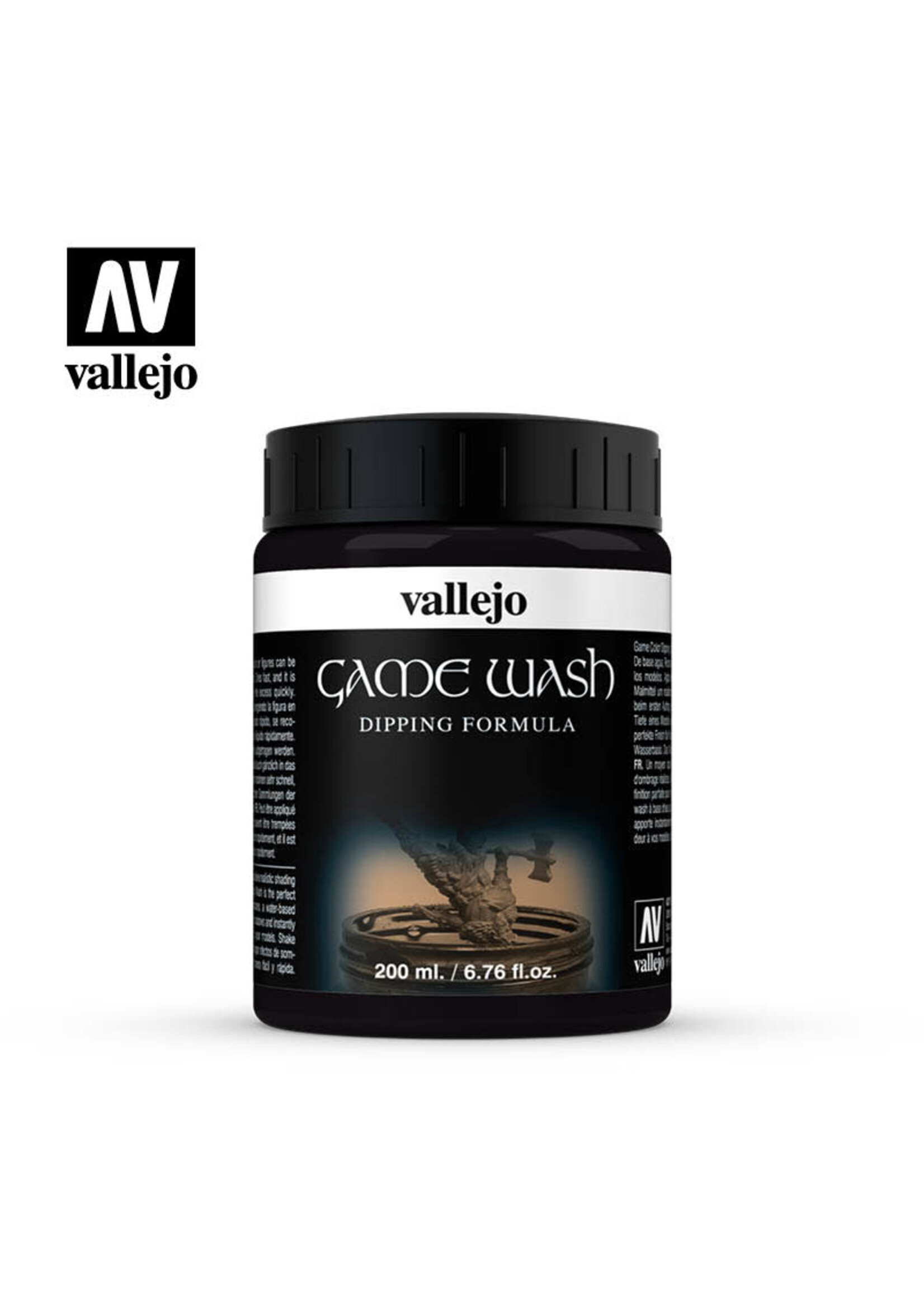 Vallejo 000VAL73301 Game Color Wash Black (200ml)