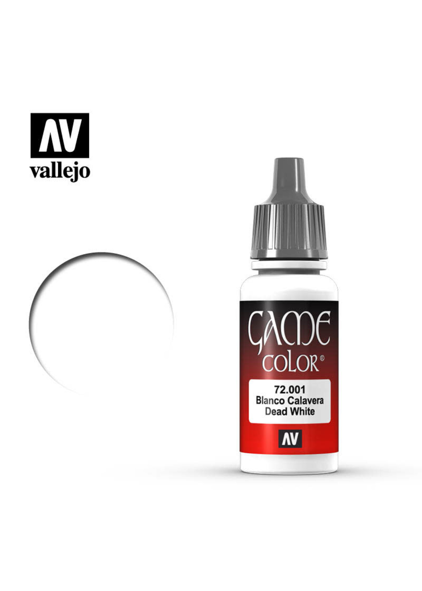Vallejo VAL72001 Game Color Dead White (17ml)