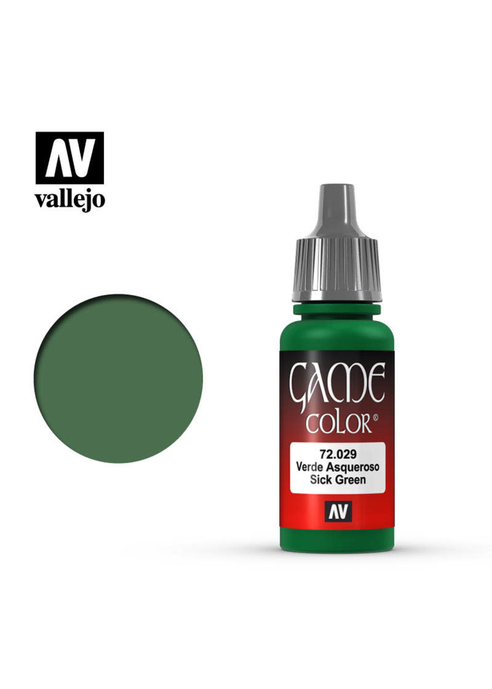 Vallejo VAL72029 Game Color Sick Green (17ml)