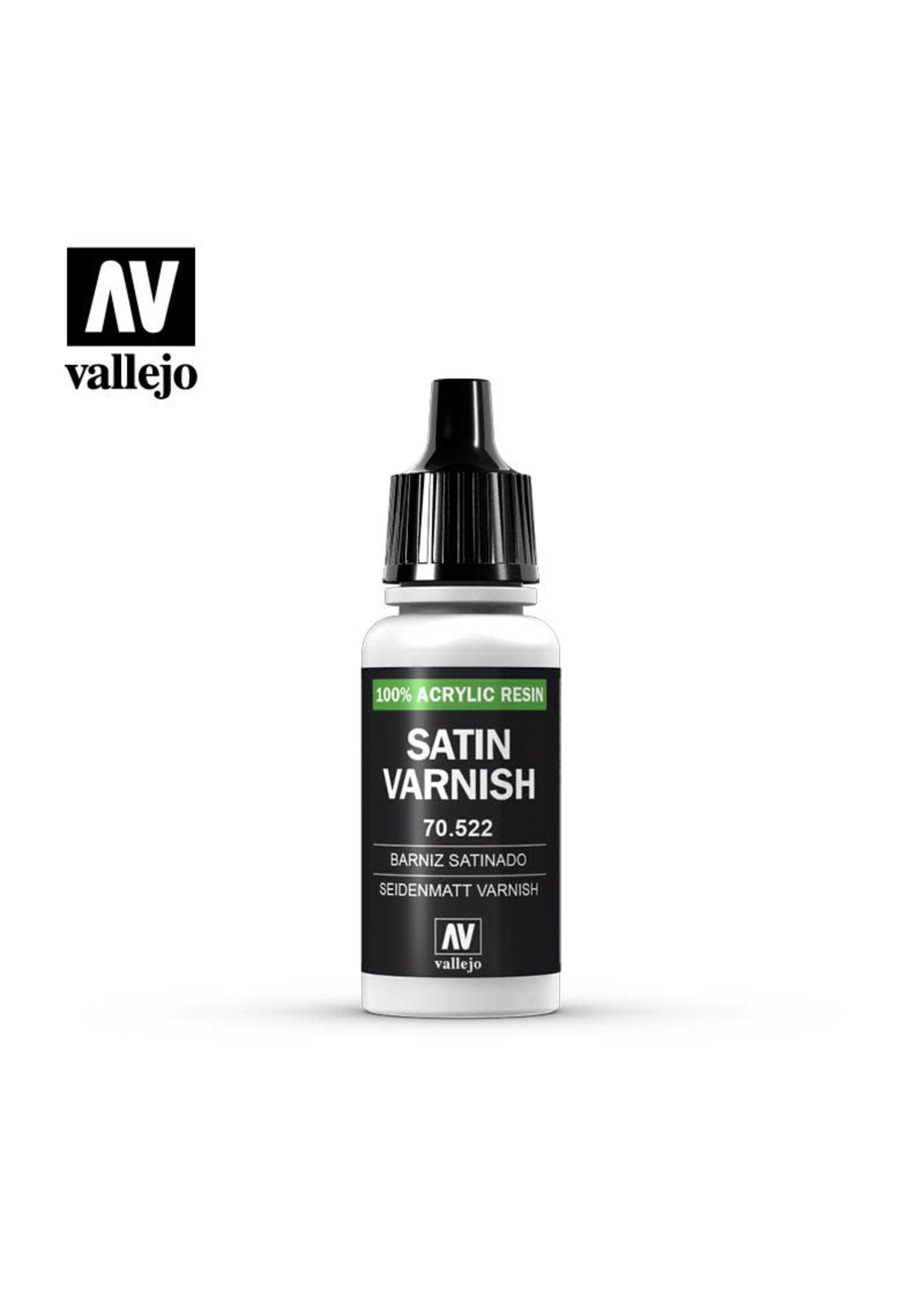 Vallejo 210VAL70522 Model Color Varnish-Satin (17ml)