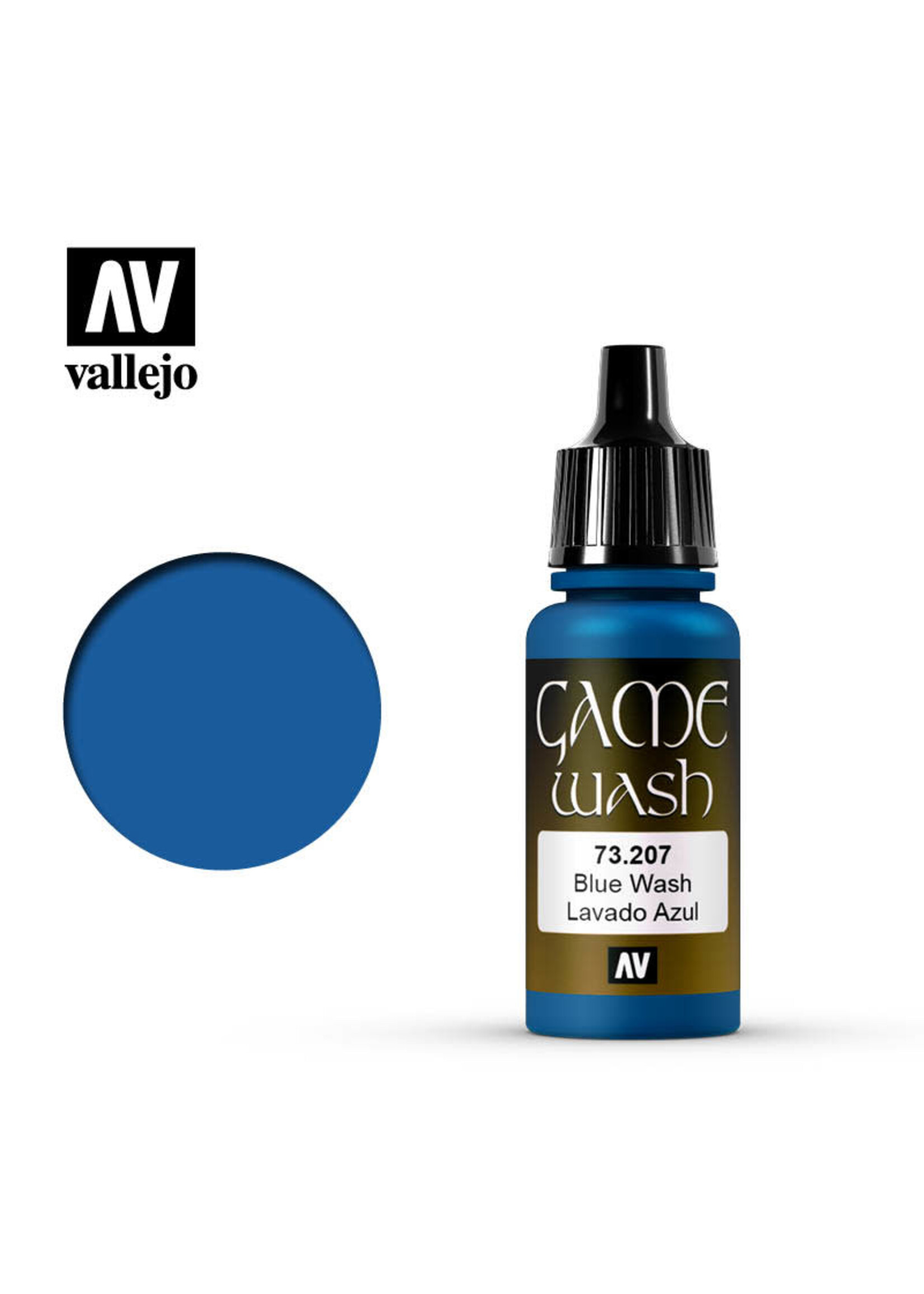 Vallejo 085VAL73207 Game Color Wash Blue (17ml)