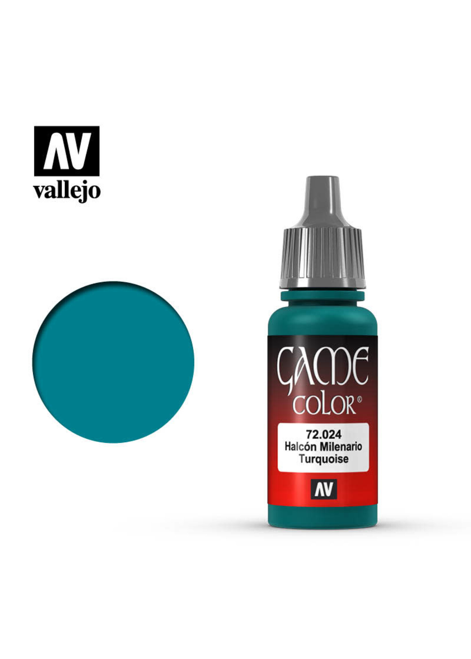 Vallejo 043VAL72024 Game Color Falcon Turquoise (17ml)