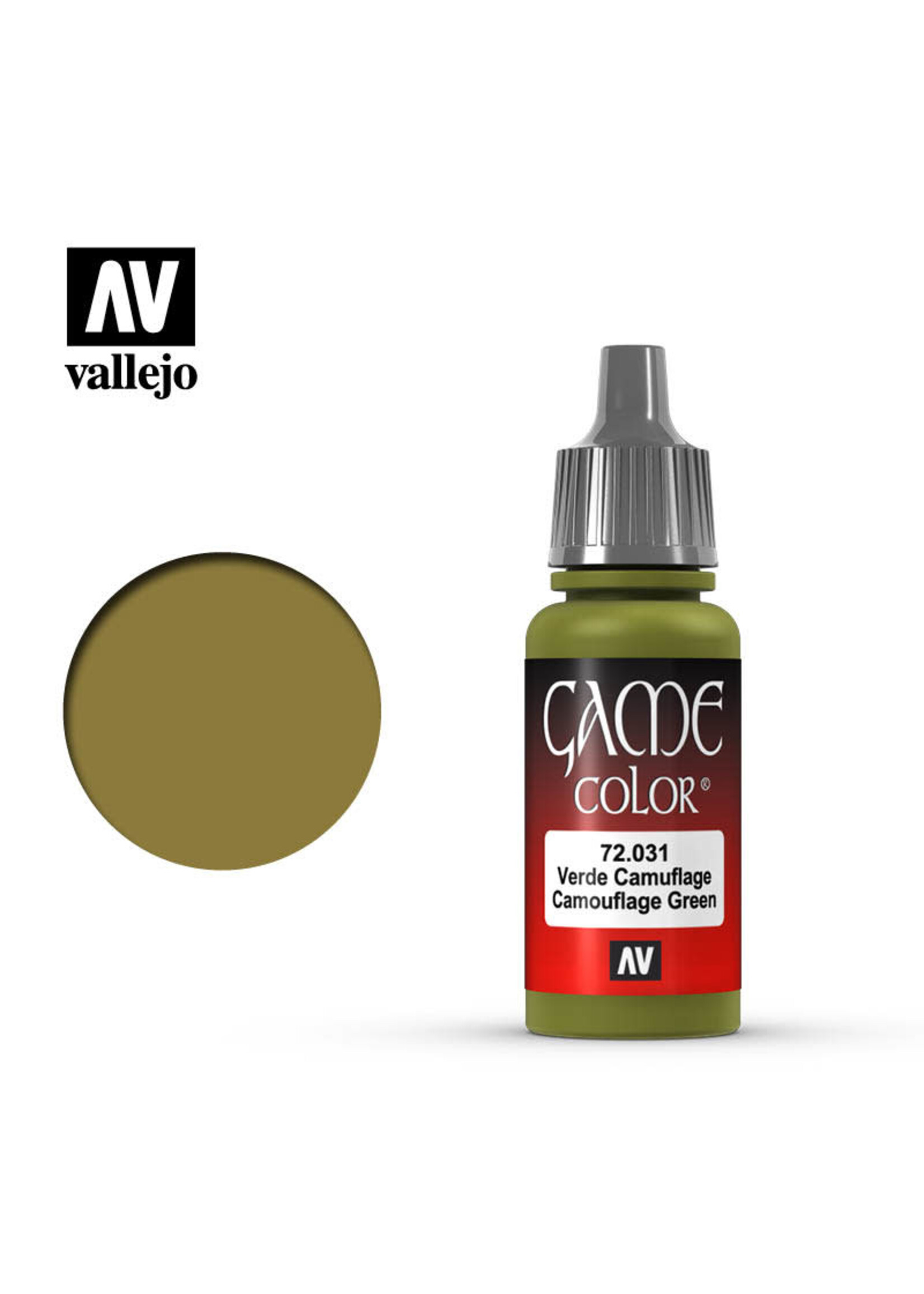 Vallejo VAL72031 Game Color Camouflage Green (17ml)