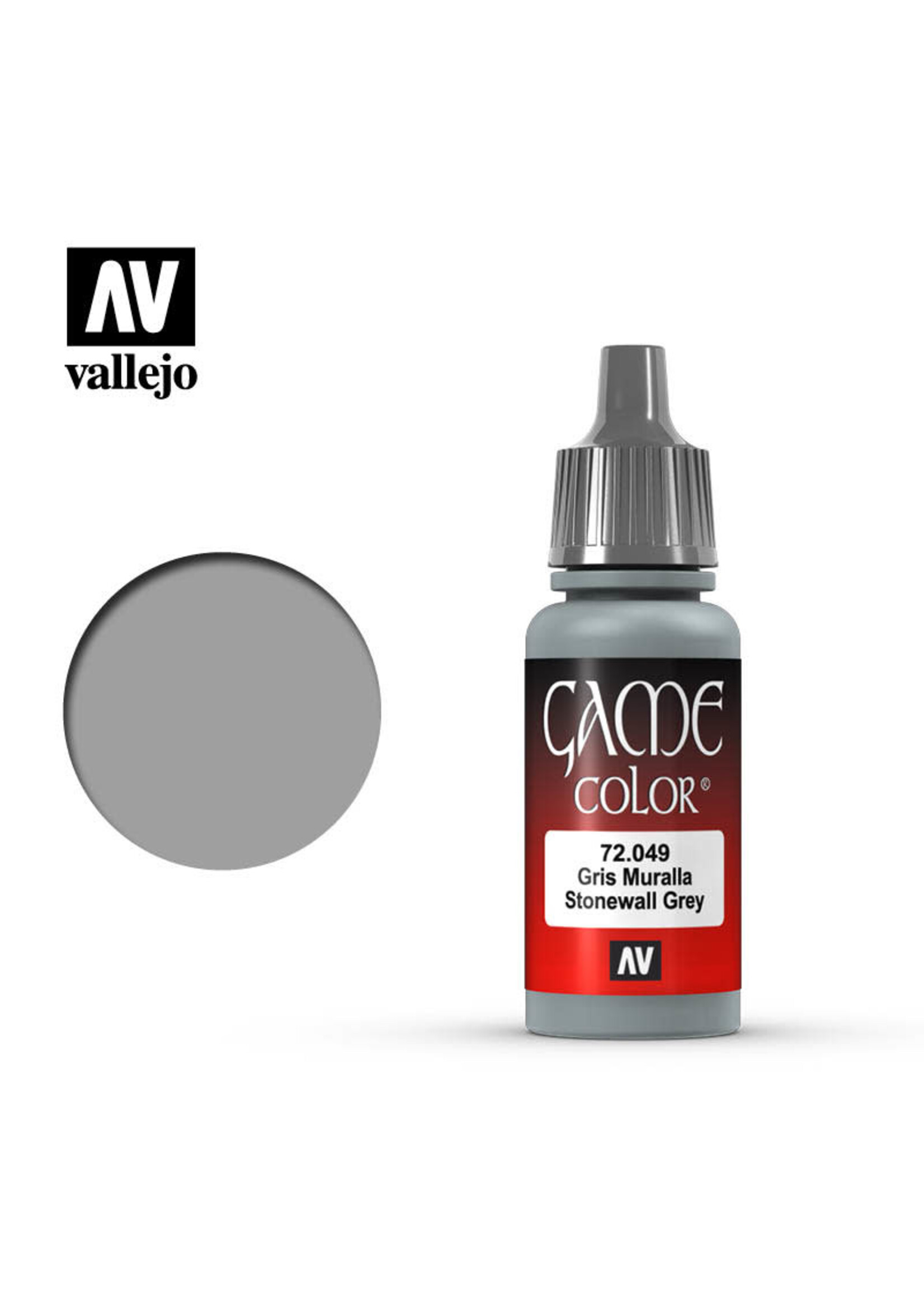 Vallejo 077VAL72049 Game Color Stonewall Grey (17ml)