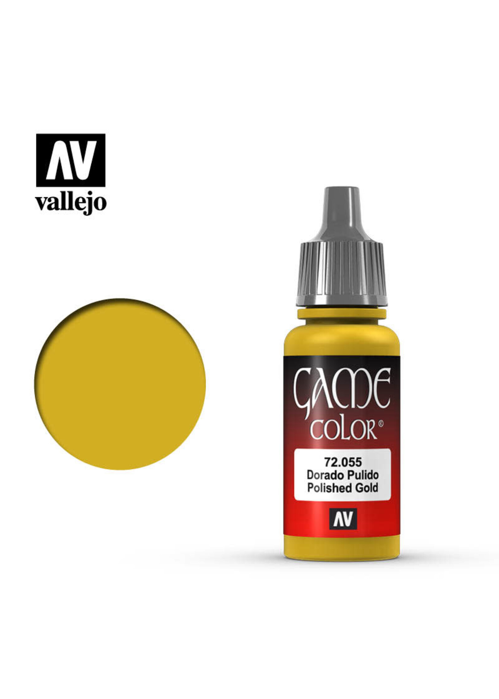 Vallejo 124VAL72055 Game Color Polished Gold (17ml)