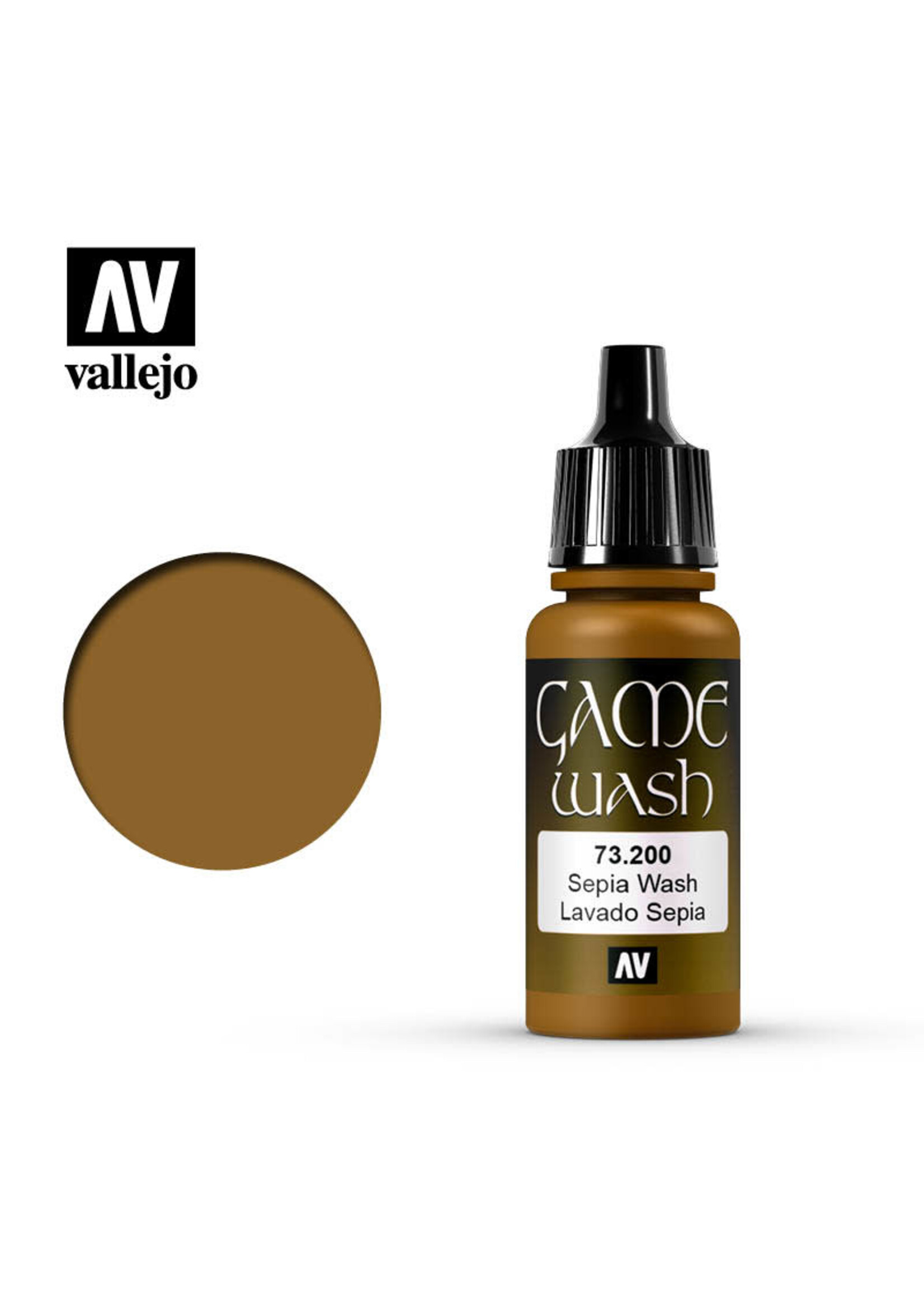 Vallejo 087VAL73200 Game Color Wash Sepia (17ml)